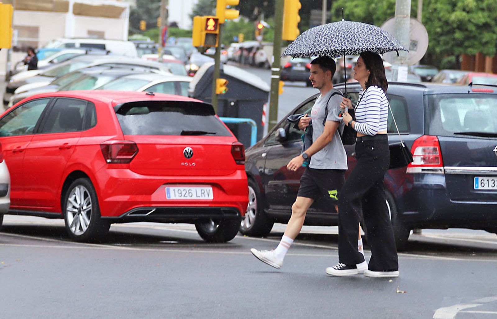 La lluvia en la jornada de domingo en Huelva