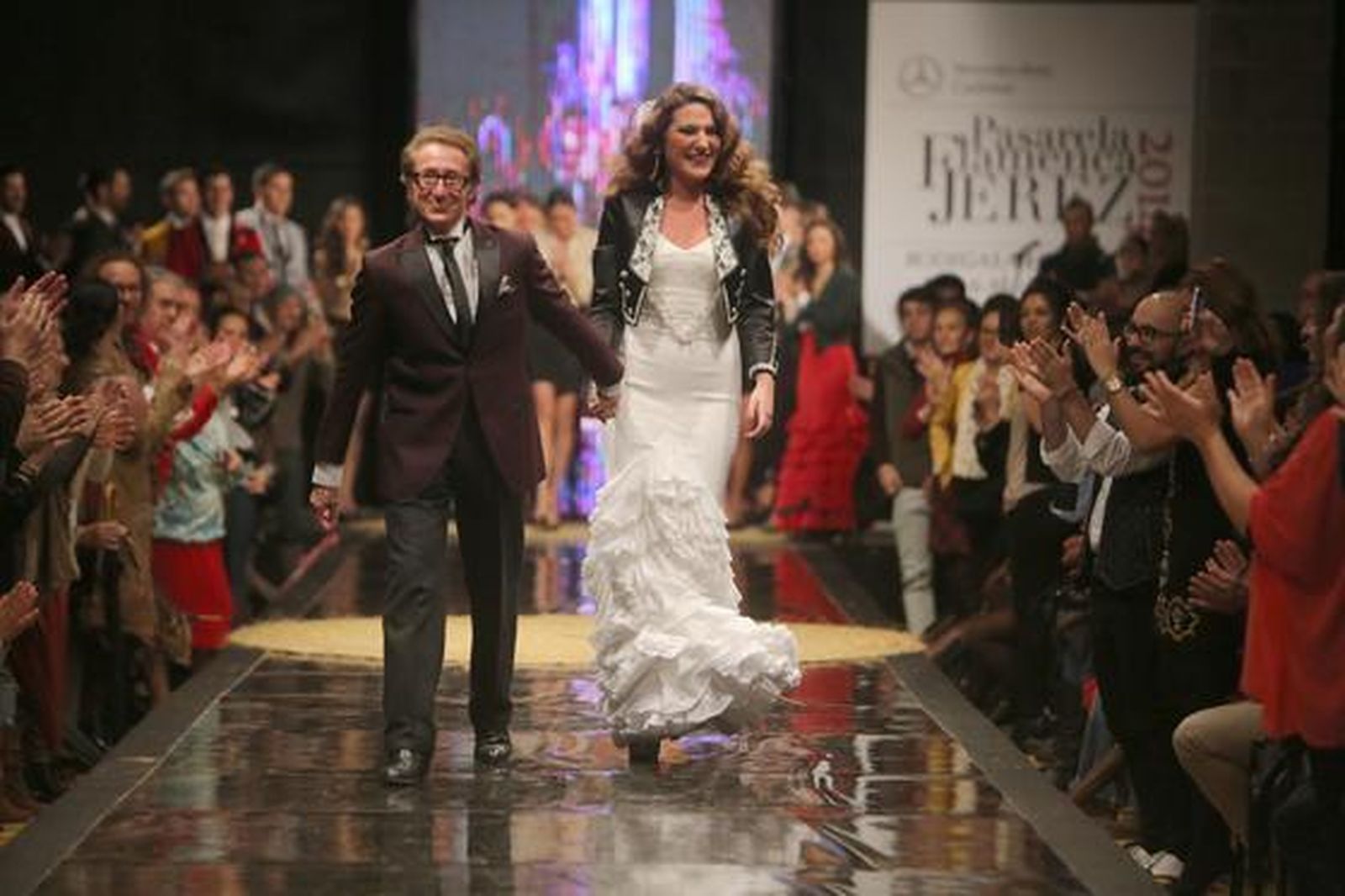 Para componer 'Antología' el diseñador ha hecho una selección de creaciones de líneas anteriores como 'Pasión ecuestre', 'Sueño goyesco' o 'Fantasía taurina'.  Foto: Juan Carlos Corchado