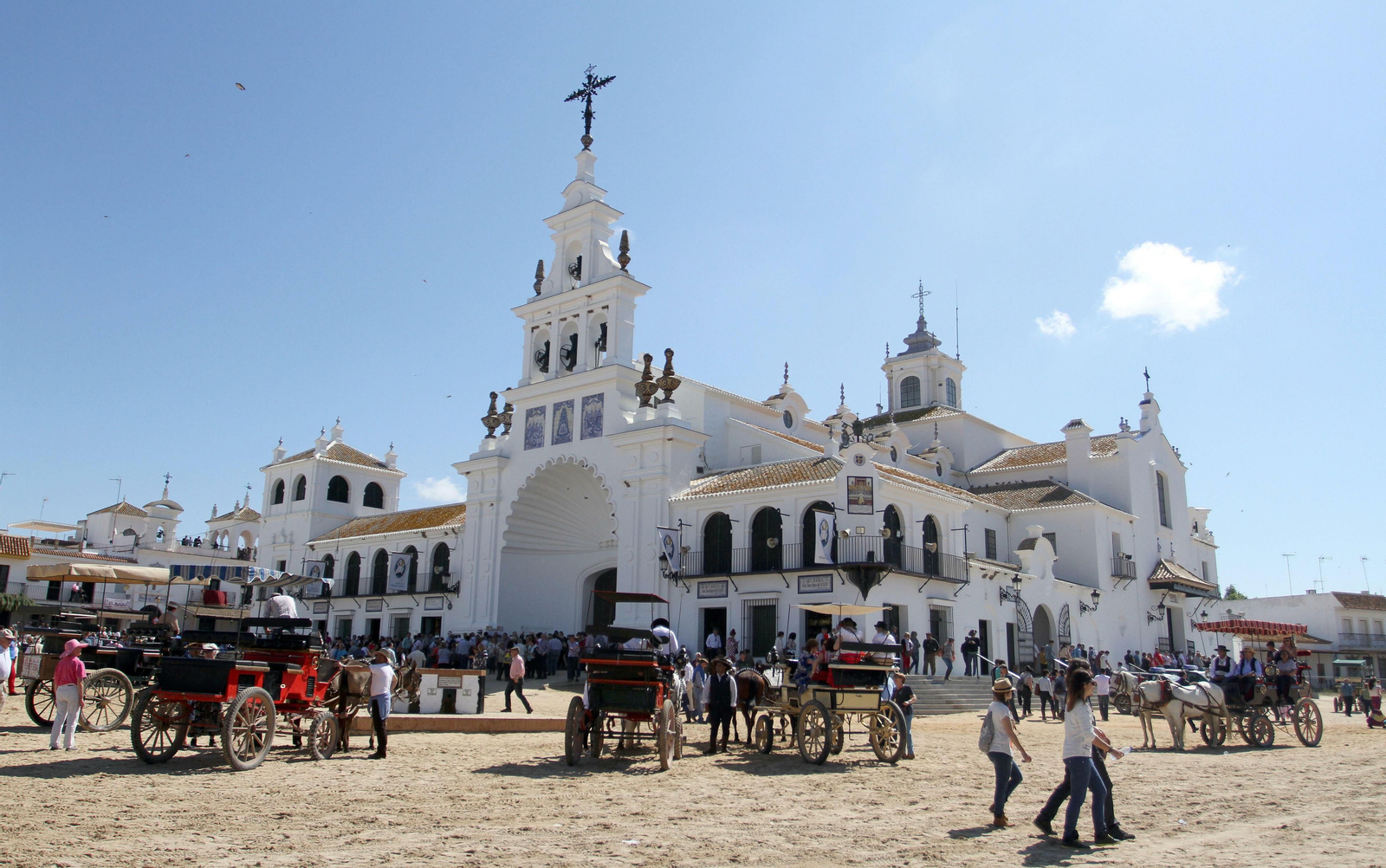 La ermita acutal del Rocío.