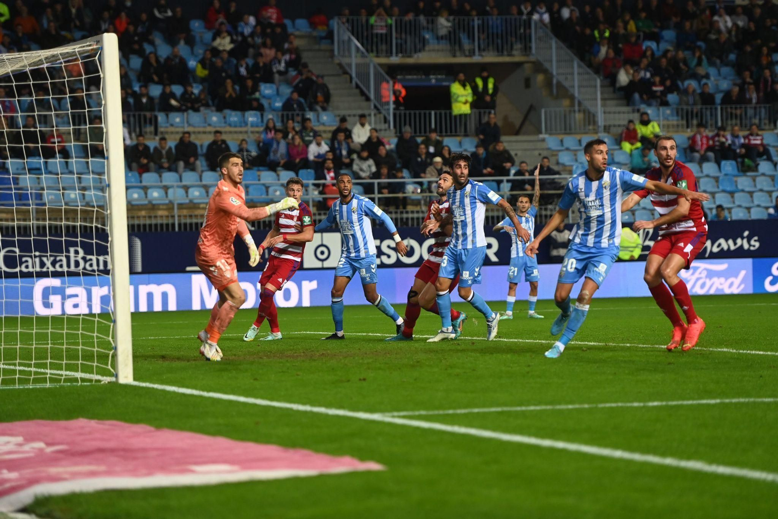 El Málaga CF - Granada CF, en fotos