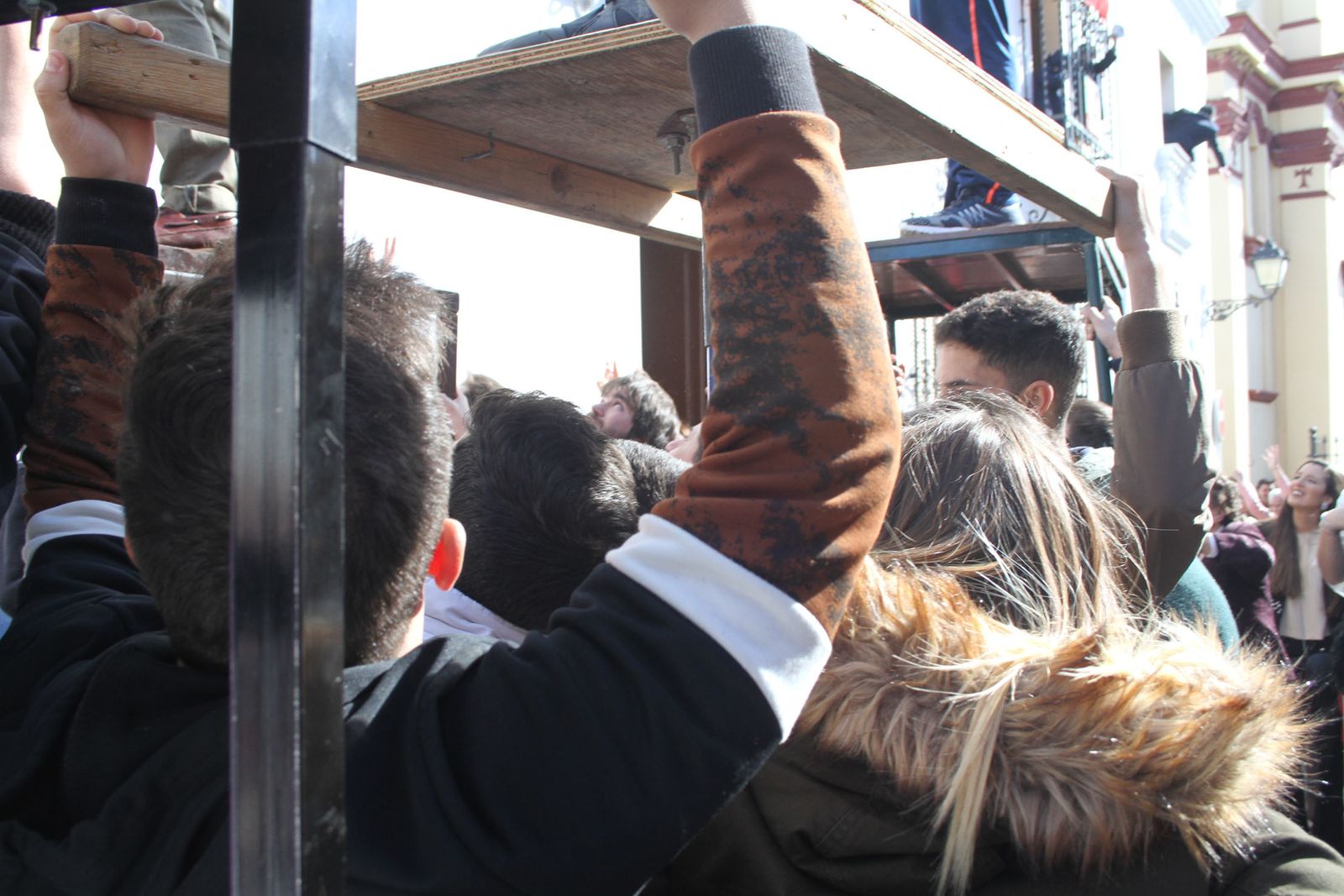 Imágenes de las tiradas en honor a San Antonio Abad en Trigueros