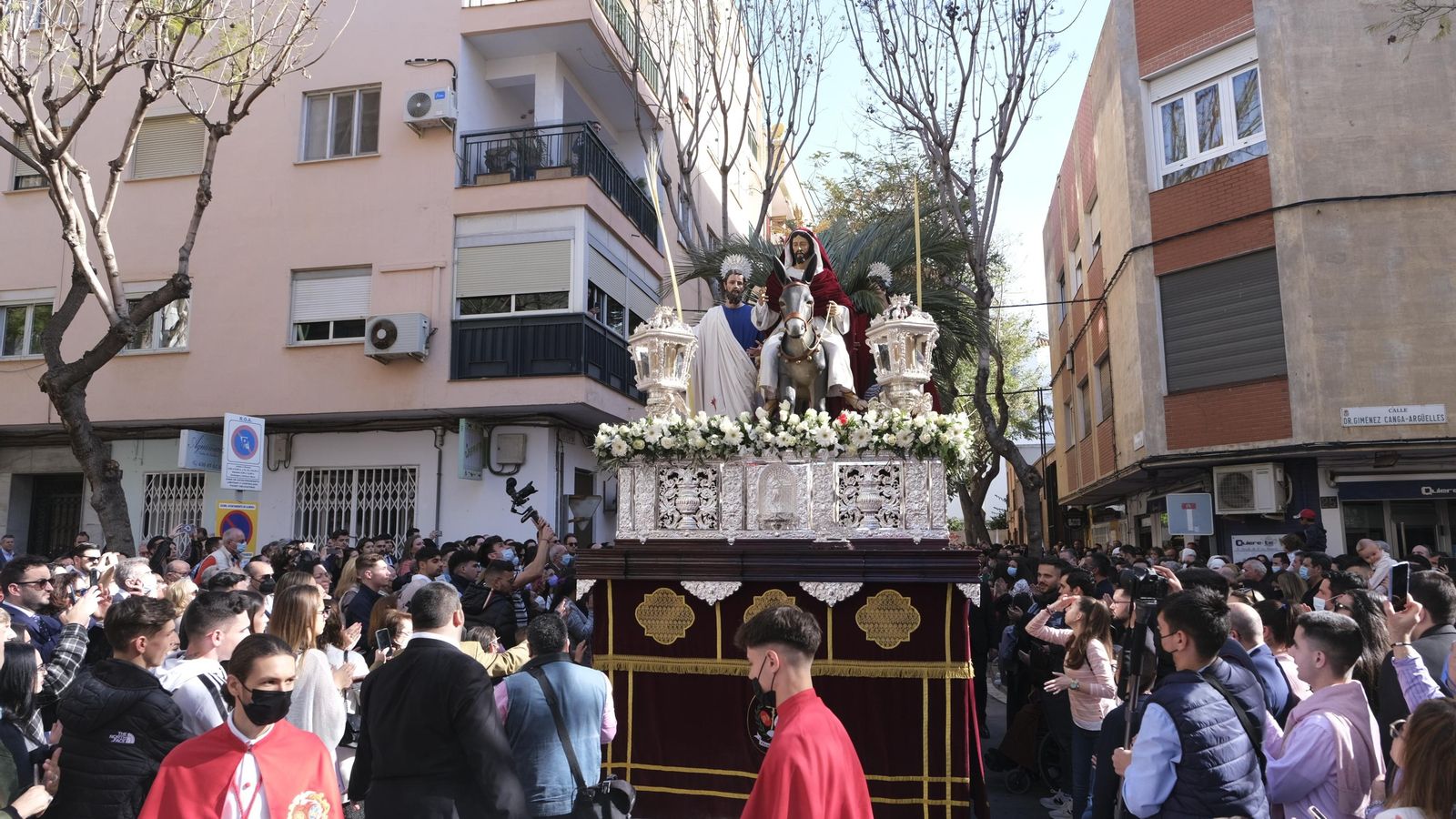 La Borriquita en Almería. Semana Santa 2022.