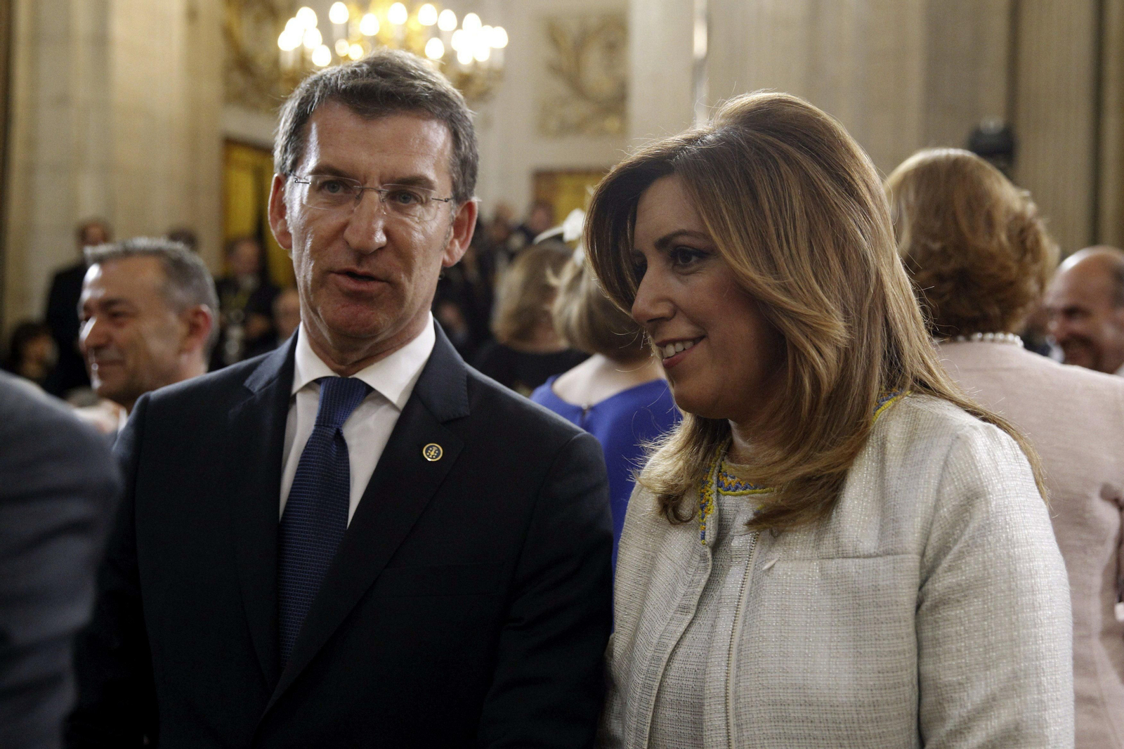 Alberto Núñez Feijóo y Susana Díaz en una imagen de archivo.