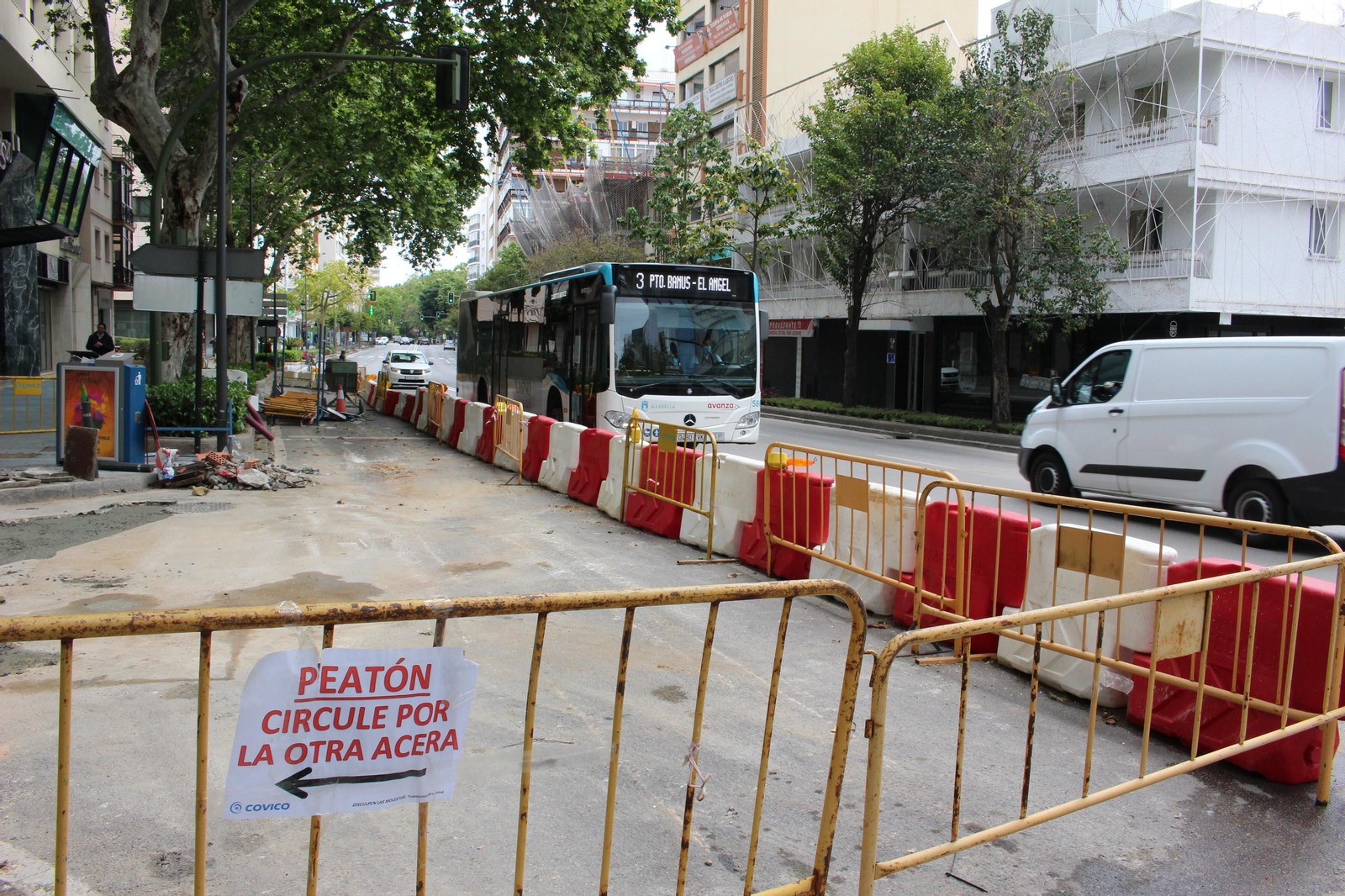 Vista general de la avenida Ricardo Soriano, en Marbella.