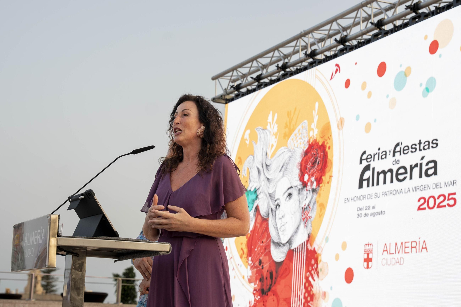 Las imágenes de la presentación de la Feria de Almería 2025 en honor de la Virgen del Mar