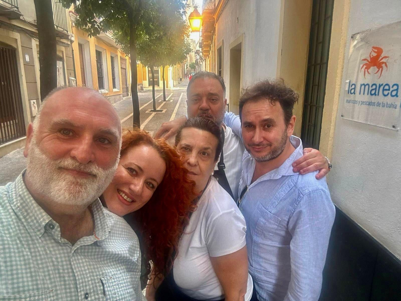 El conocido Chef José Andrés, en un restaurante del centro de Jerez