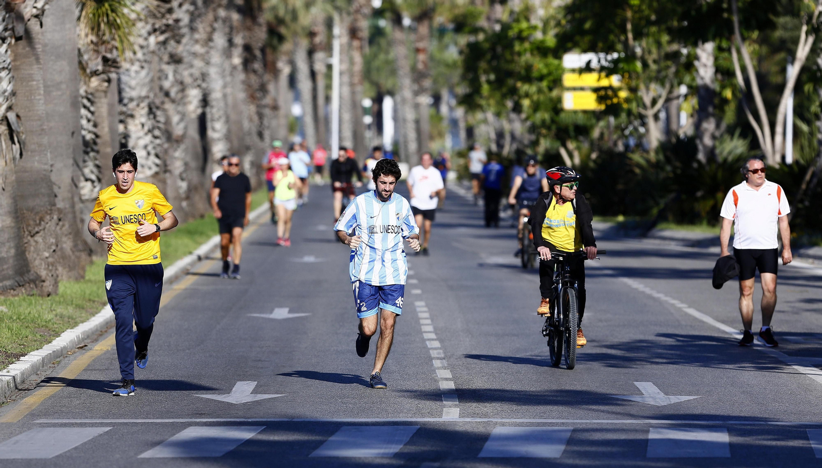 Los deportistas toman las calles, en fotos