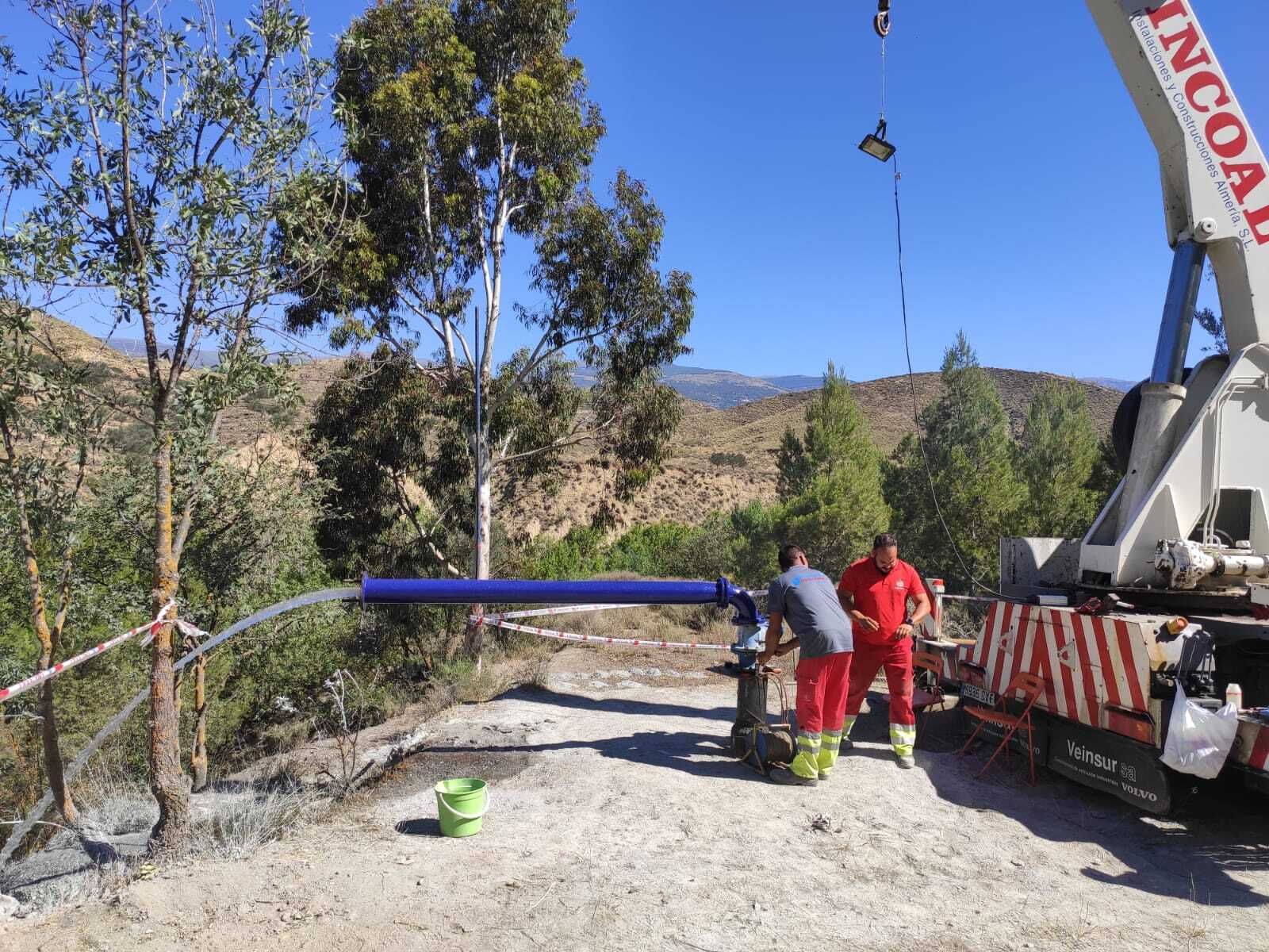 Imagen de archivo de un sondeo de agua de Diputación en Alcolea.