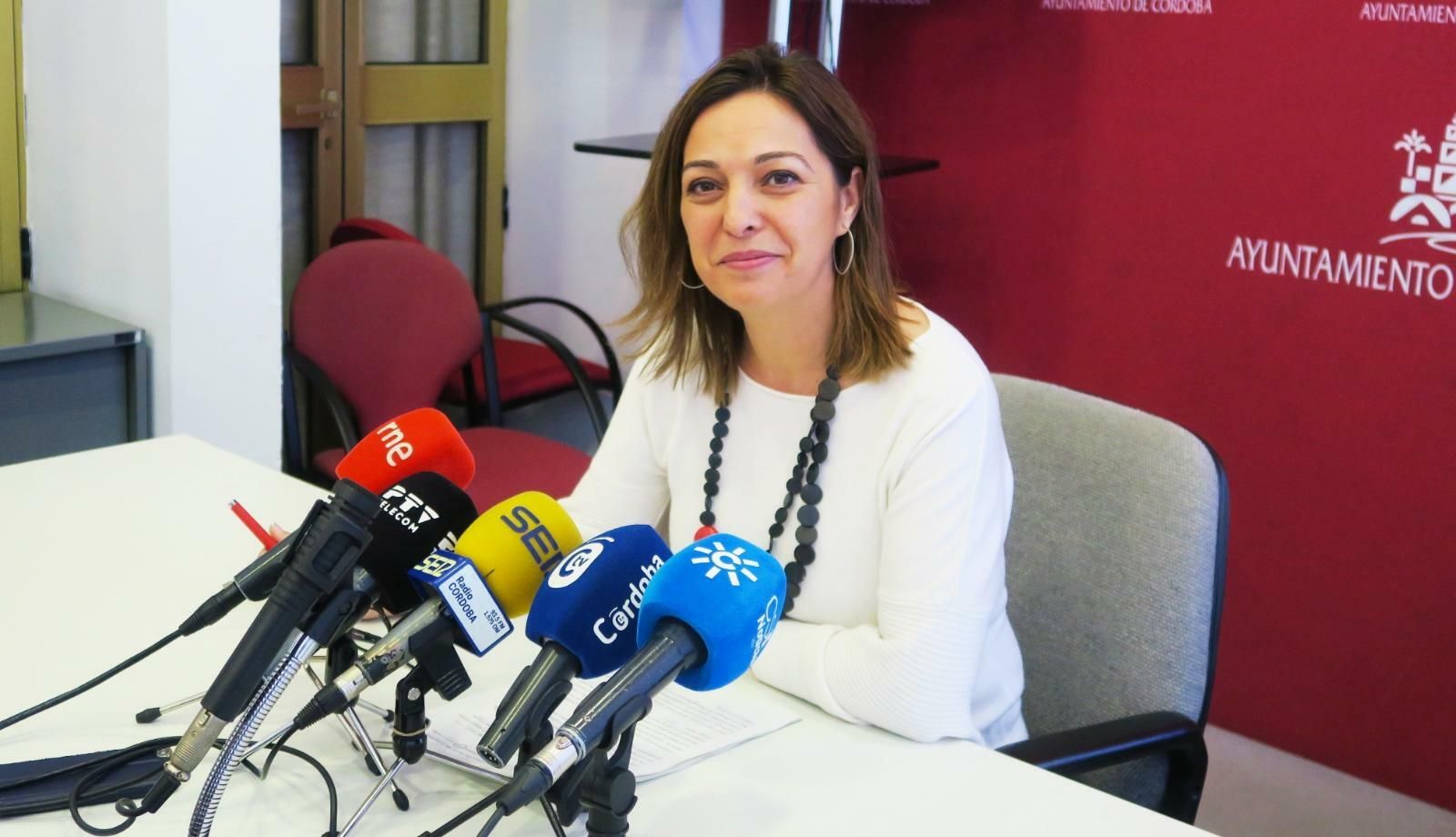 Isabel Ambrosio, en la sala de prensa del Ayuntamiento.