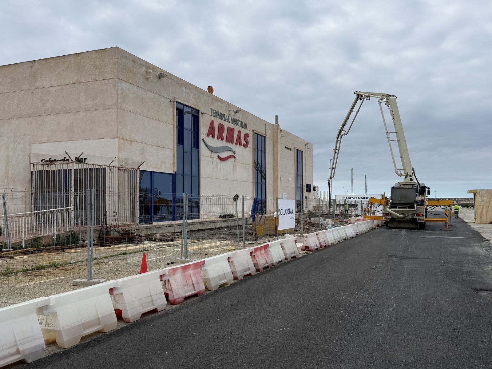Obras en la estación marítima
