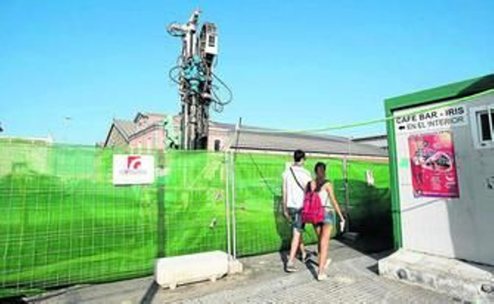 Zona donde se levantará el obelisco del trimilenario.