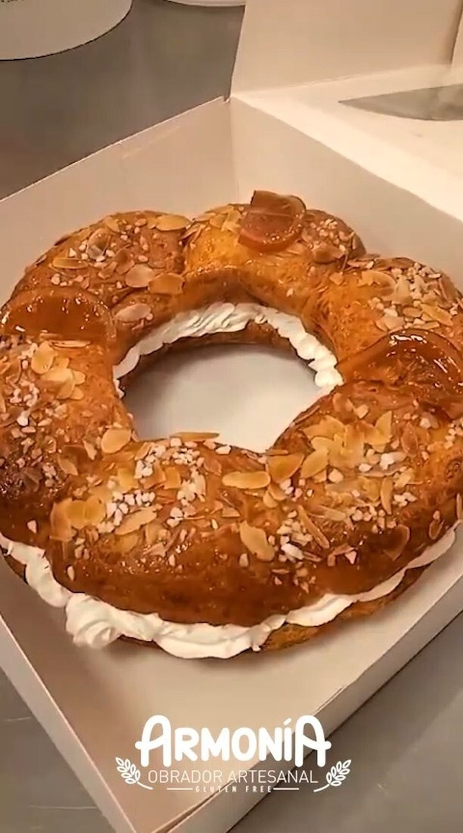 Roscón de Reyes sin gluten
