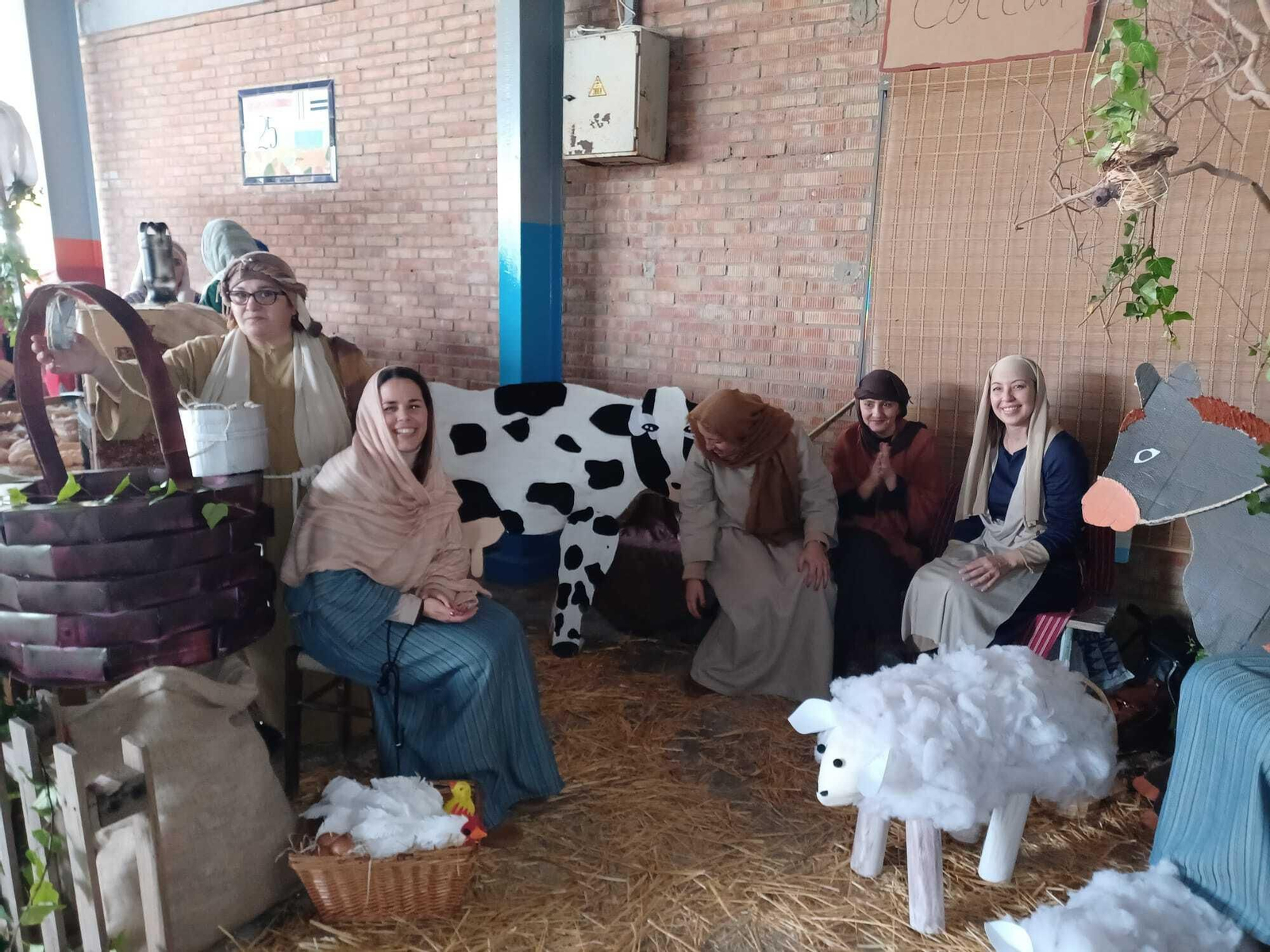 Belén viviente en el CEIP Manuel de falla