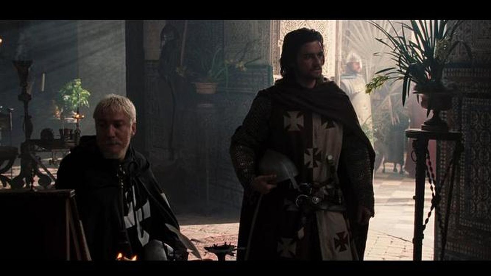 Fotograma de 'El reino de los cielos' con la Casa de Pilatos como protagonista