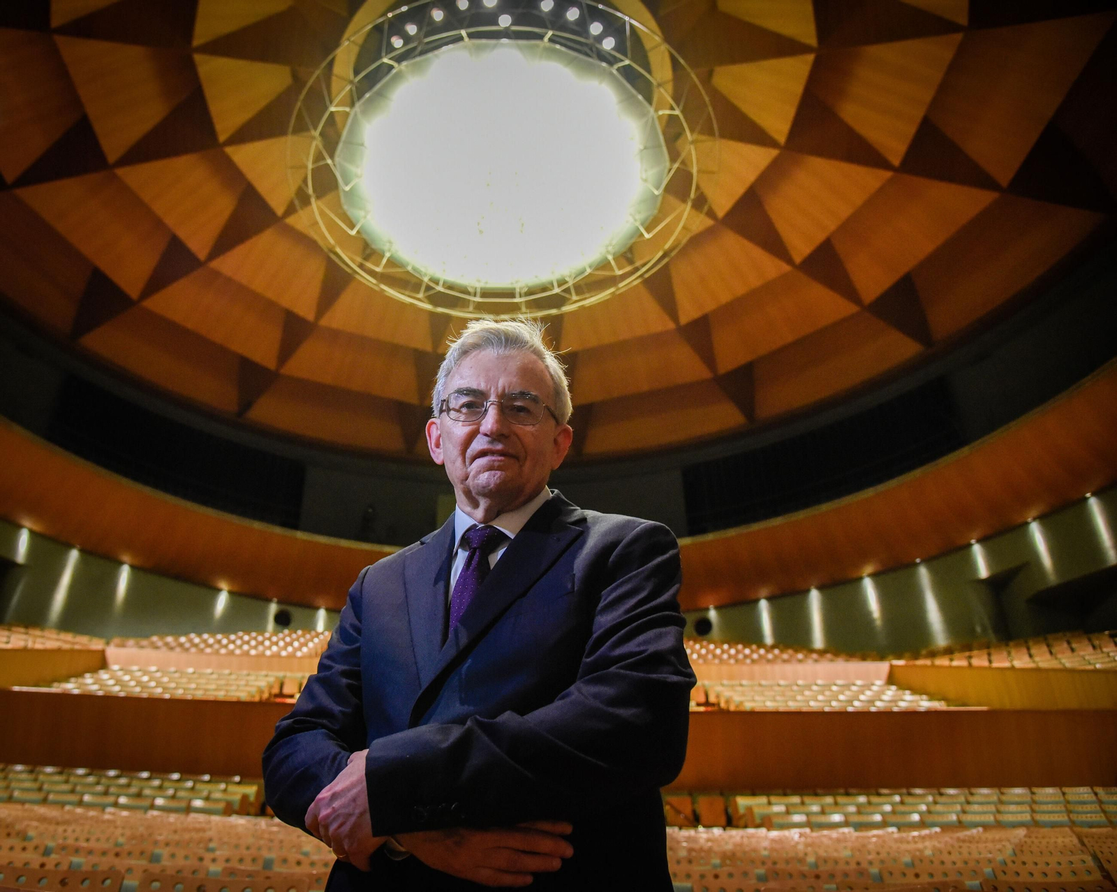 José Joaquín León durante la entrevista.
