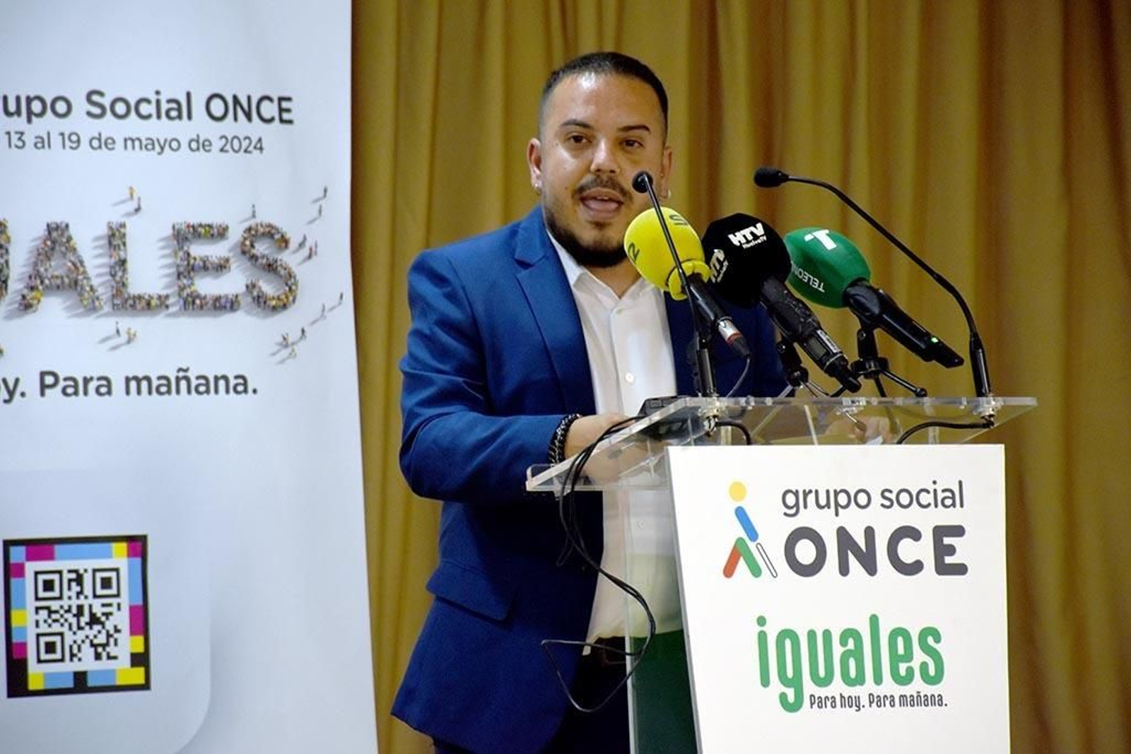 Inauguración de la Semana del Grupo Social ONCE y exposición de material educativo, braille y tiflotécnico