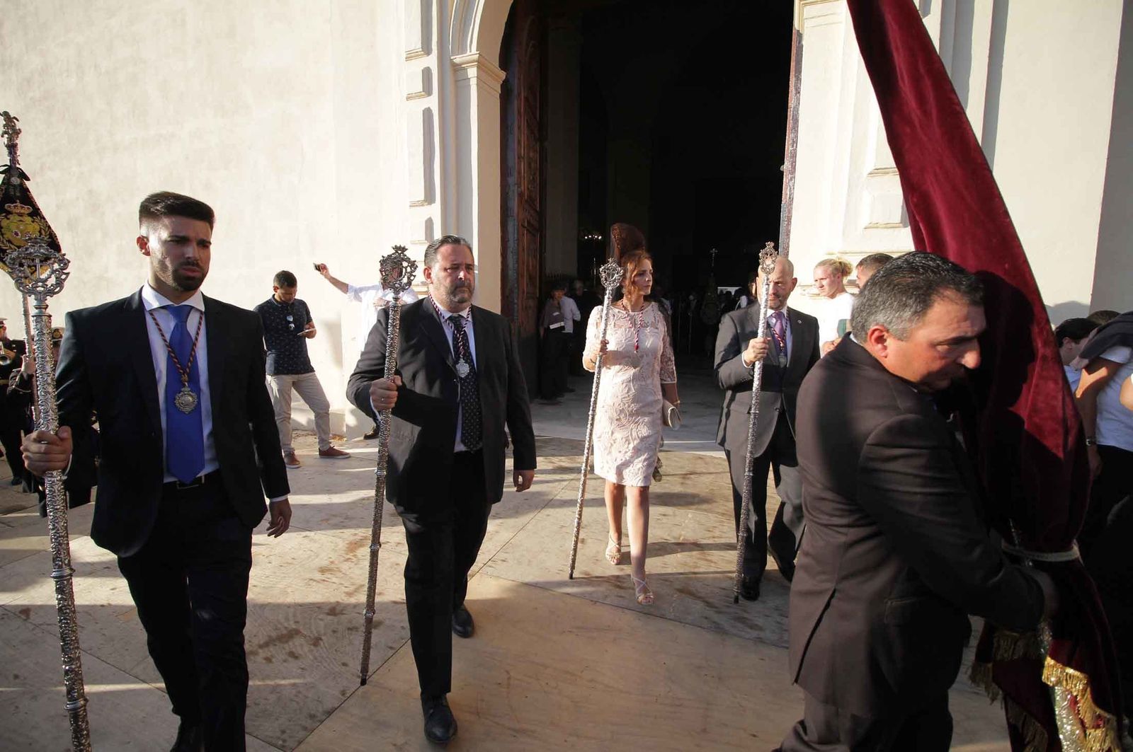 Imágenes del Señor de Pasión en la procesión del centenario de la hermandad