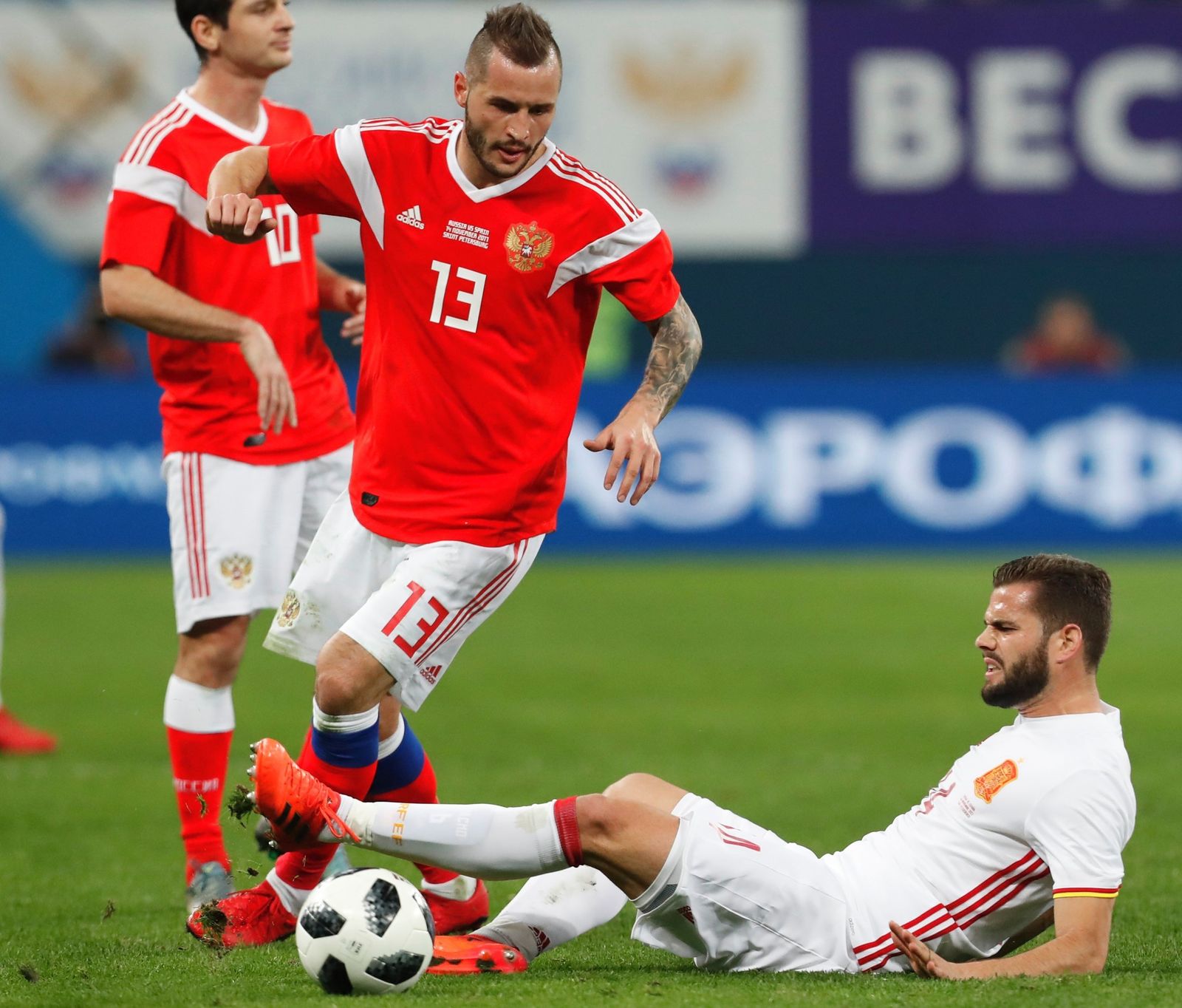 La galería del amistoso Rusia-España