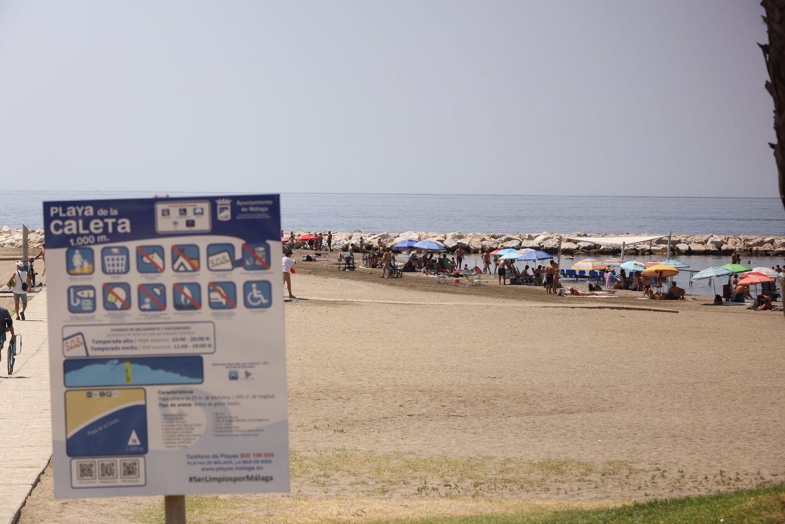 Lleno en las playas de Málaga