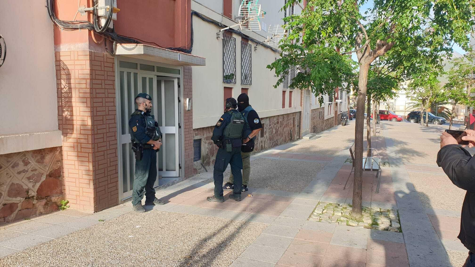 Uno de los registros en Ceuta, este miércoles.