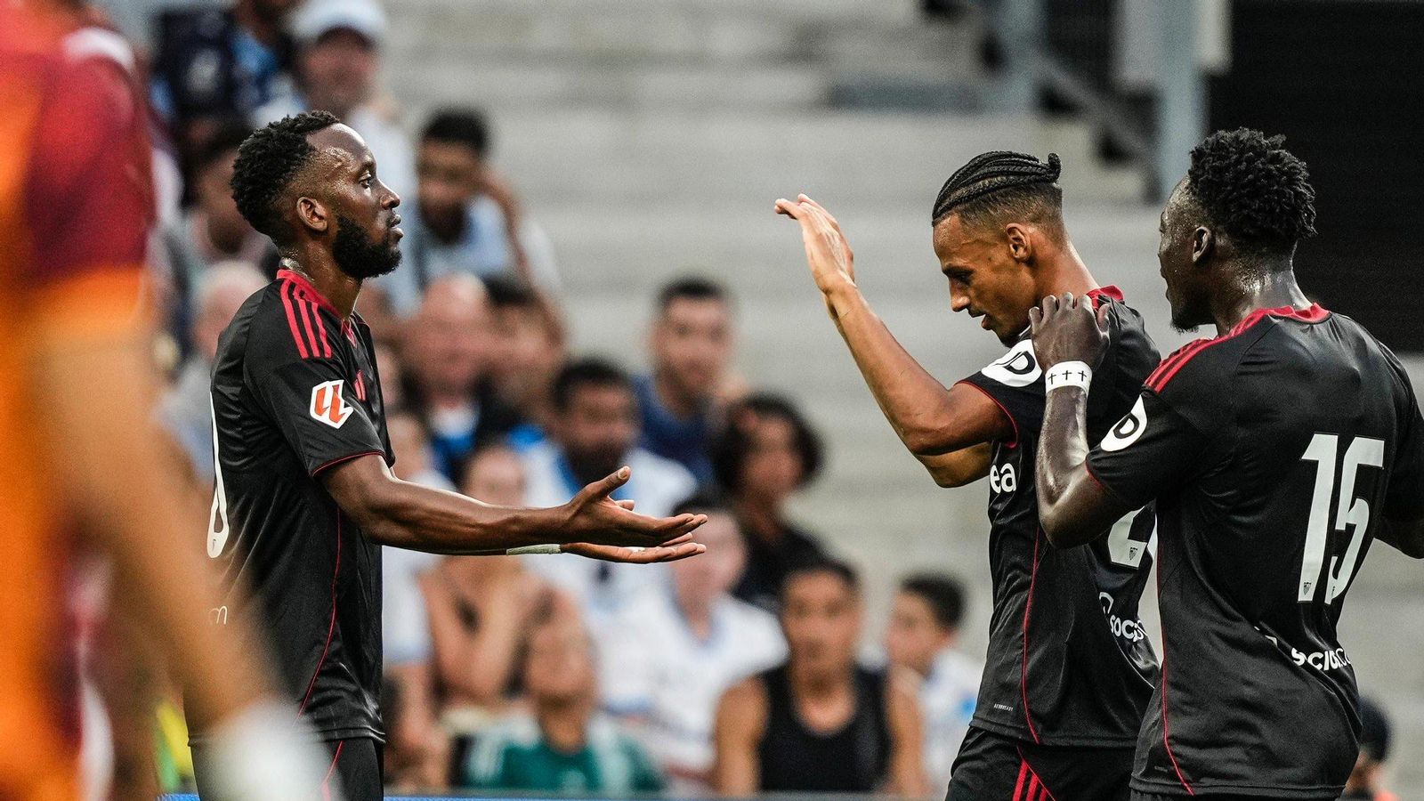 Las fotos del Olympique de Marsella - Sevilla