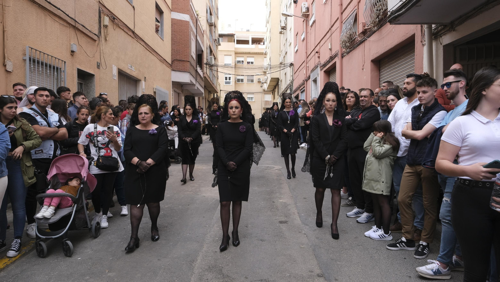 La procesión de Los Ángeles en Almería, en imágenes