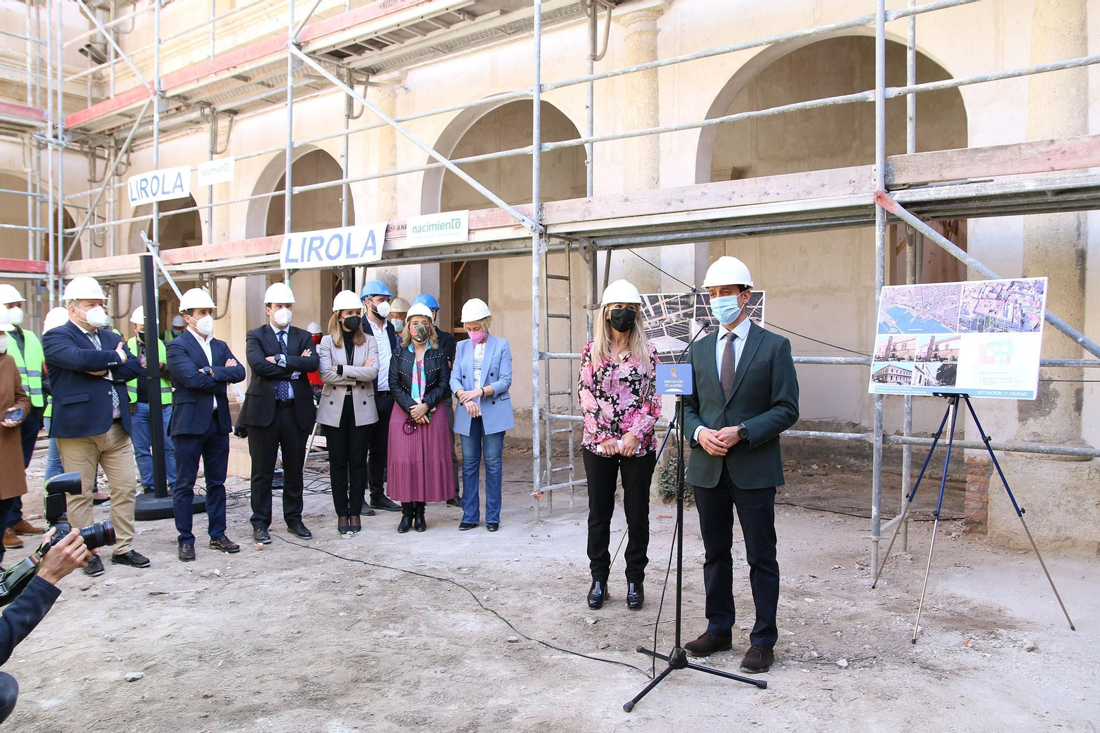 Fotogalería Carmen Crespo visita obras Museo del Realismo (antiguo Hospital Provincial)