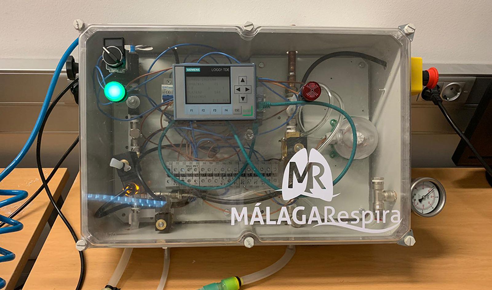 El prototipo 'Málaga Respira' desarrollado por Ibima y la UMA.