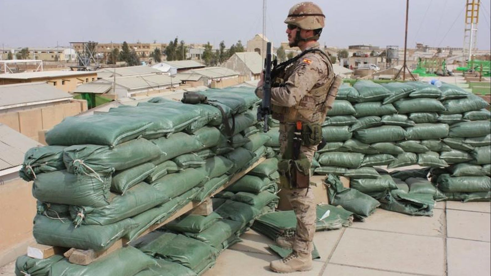 Puesto de vigilancia en Irak.