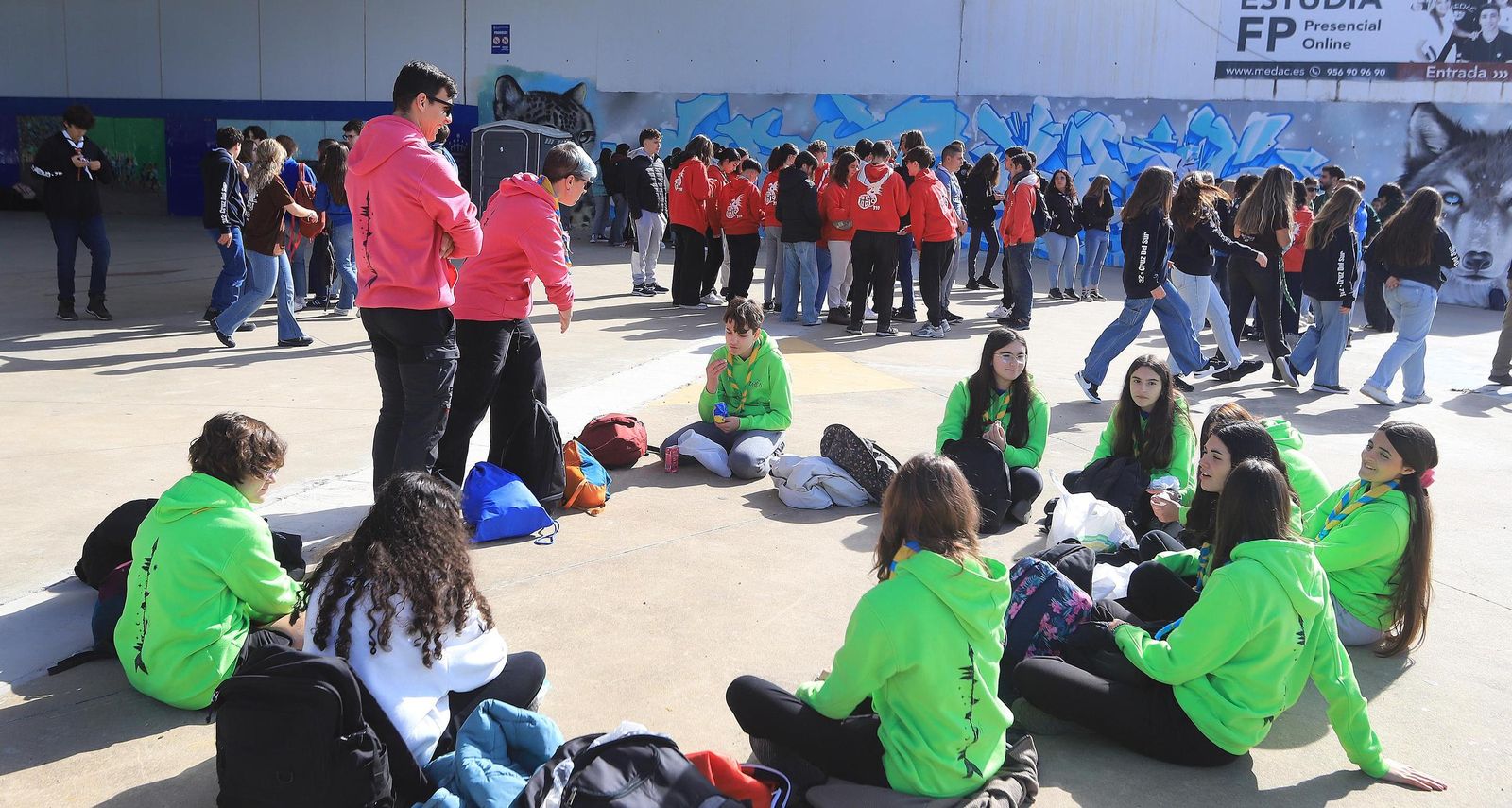 Imágenes de la reunión de scauts de la provincia en el Palacio de Deportes de Jerez