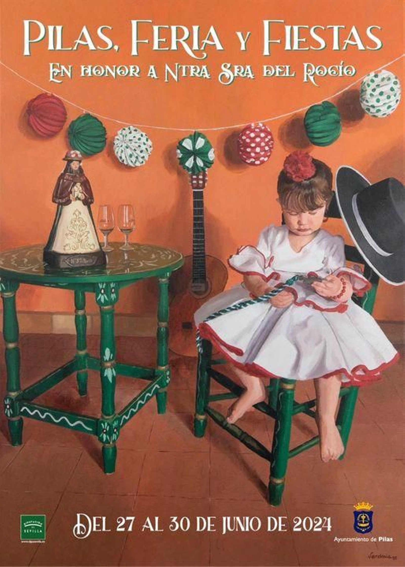 Cartel anunciador de la feria de Pilas.