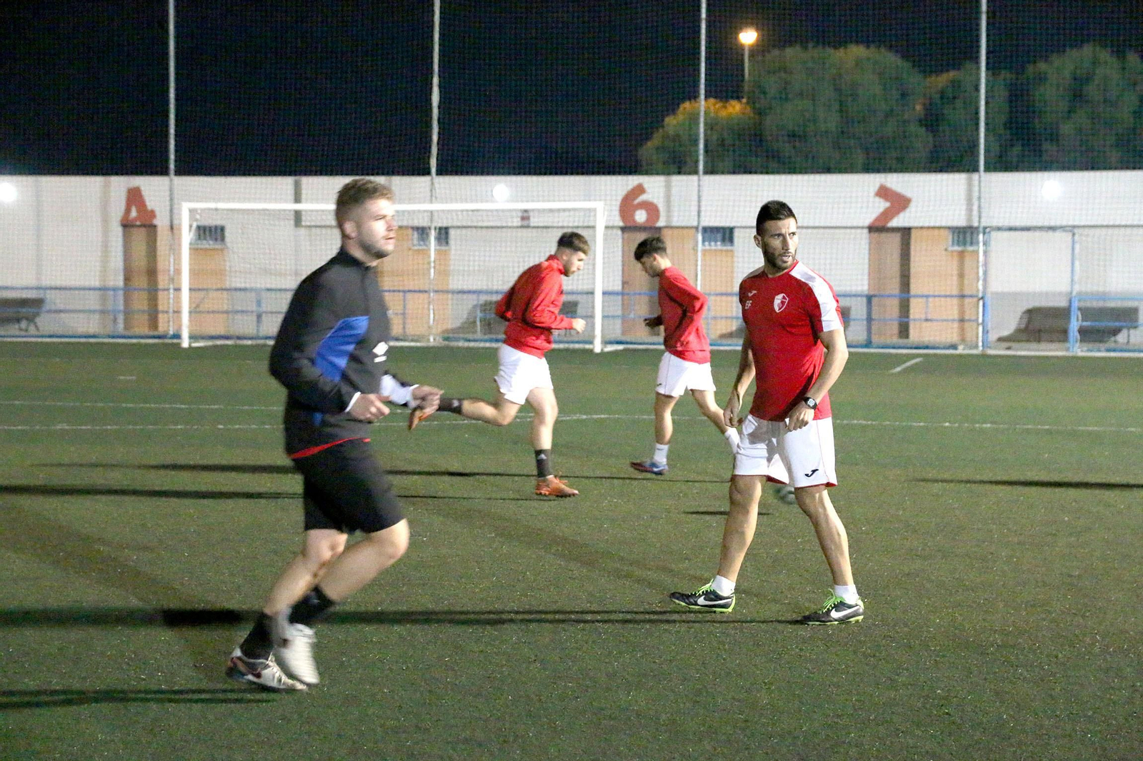 Fotogalería del tándem Crusat&Edu Fenoy como entrenadores del Sporting de Almería