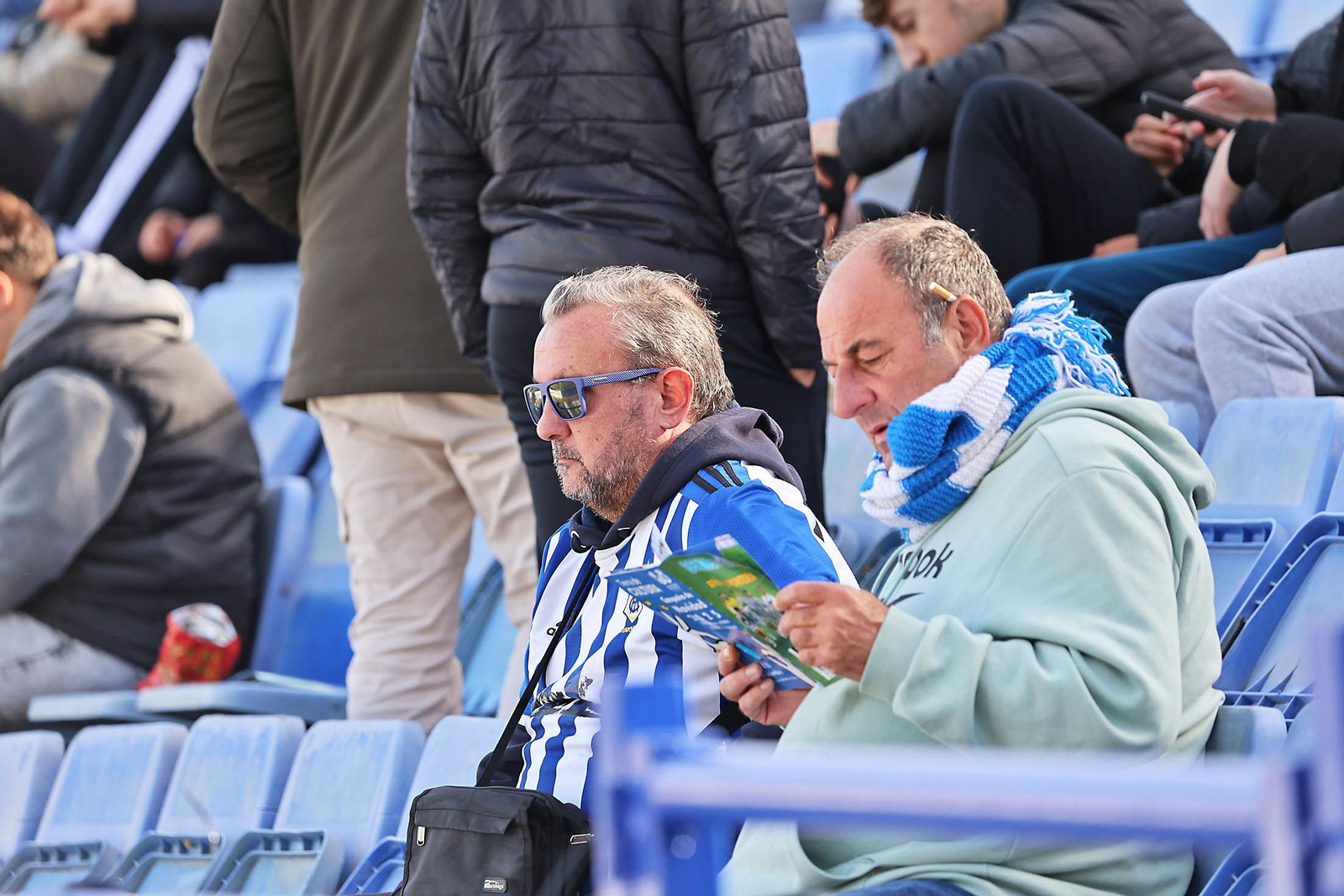 Búscate en las gradas en el Nuevo Colombino en el Recreativo de Huelva - Atlético Antoniano