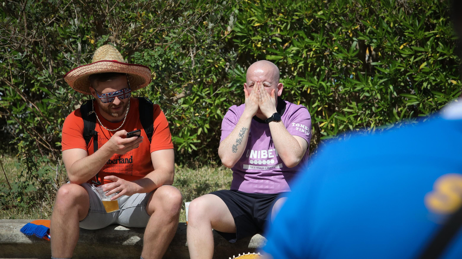 El Aeropuerto de Jerez recibe a hinchas de Glasgow Rangers y Eintracht Frankfurt