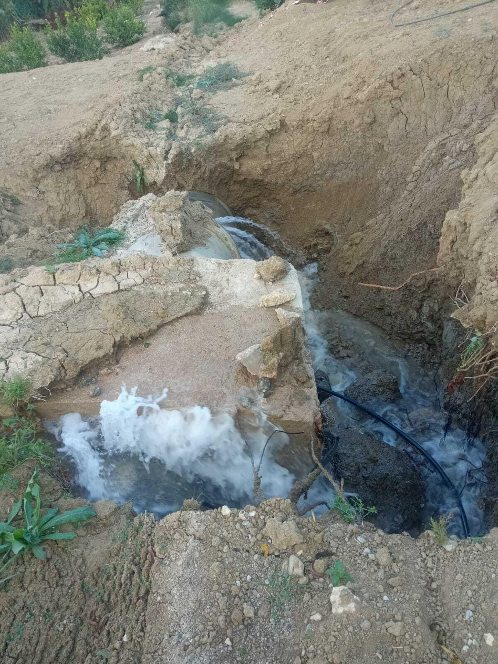 La rotura del sifón de la Villa en el Valle del Guadalhorce