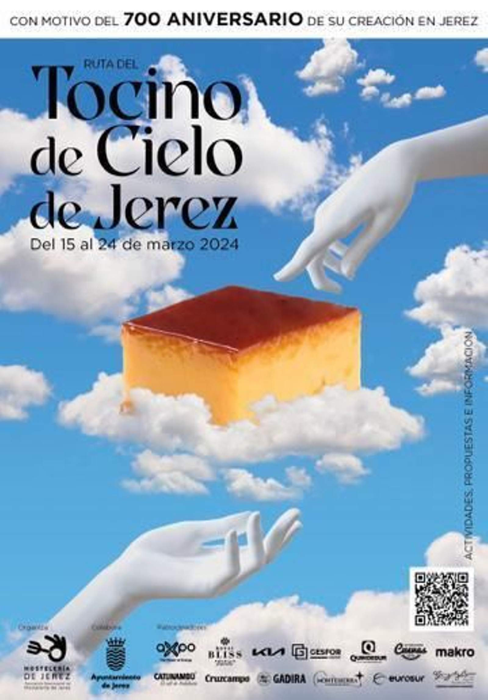 Cartel de la ruta del Tocino de Cielo.