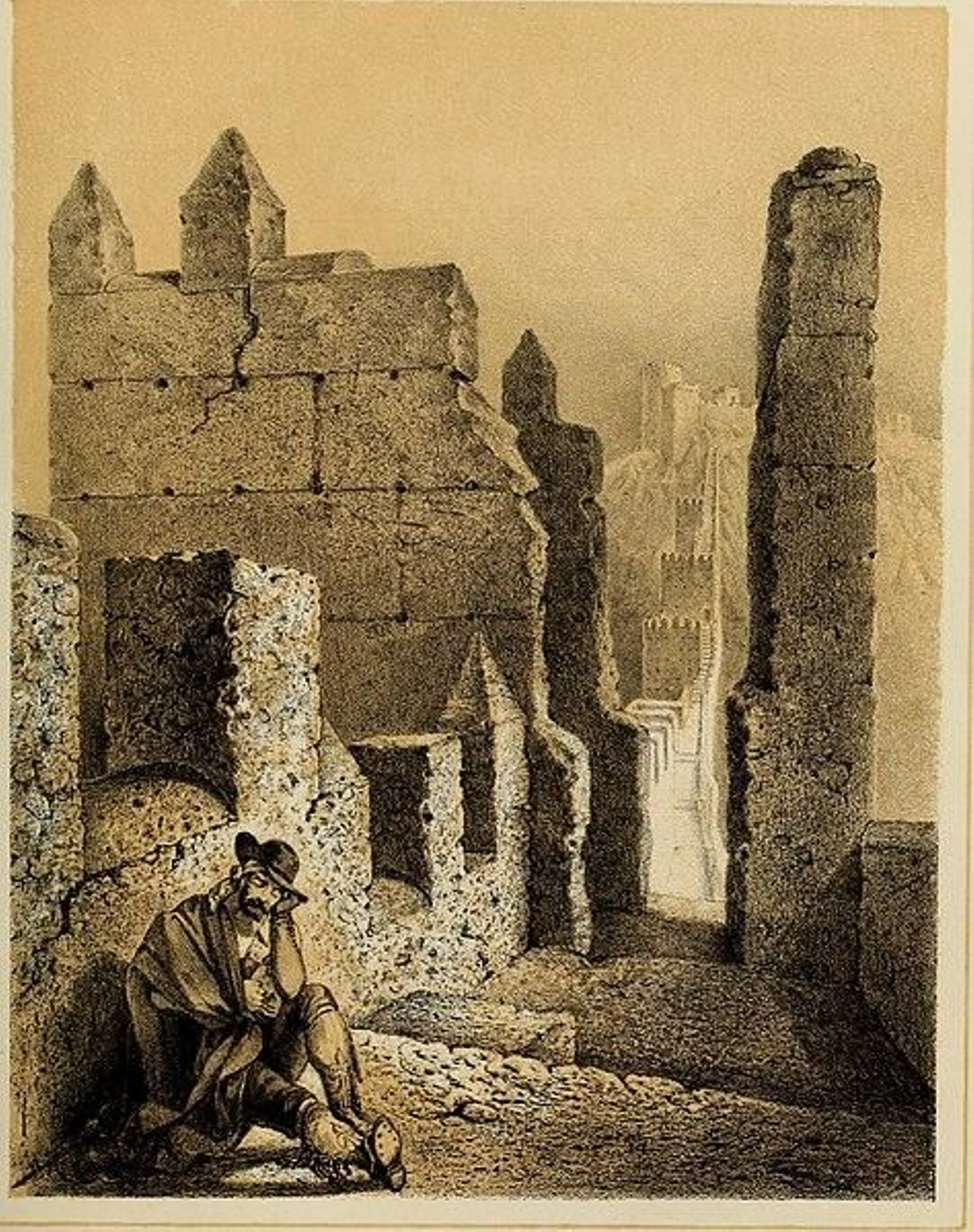 Ilustración del terremoto de 1522 en Almería.