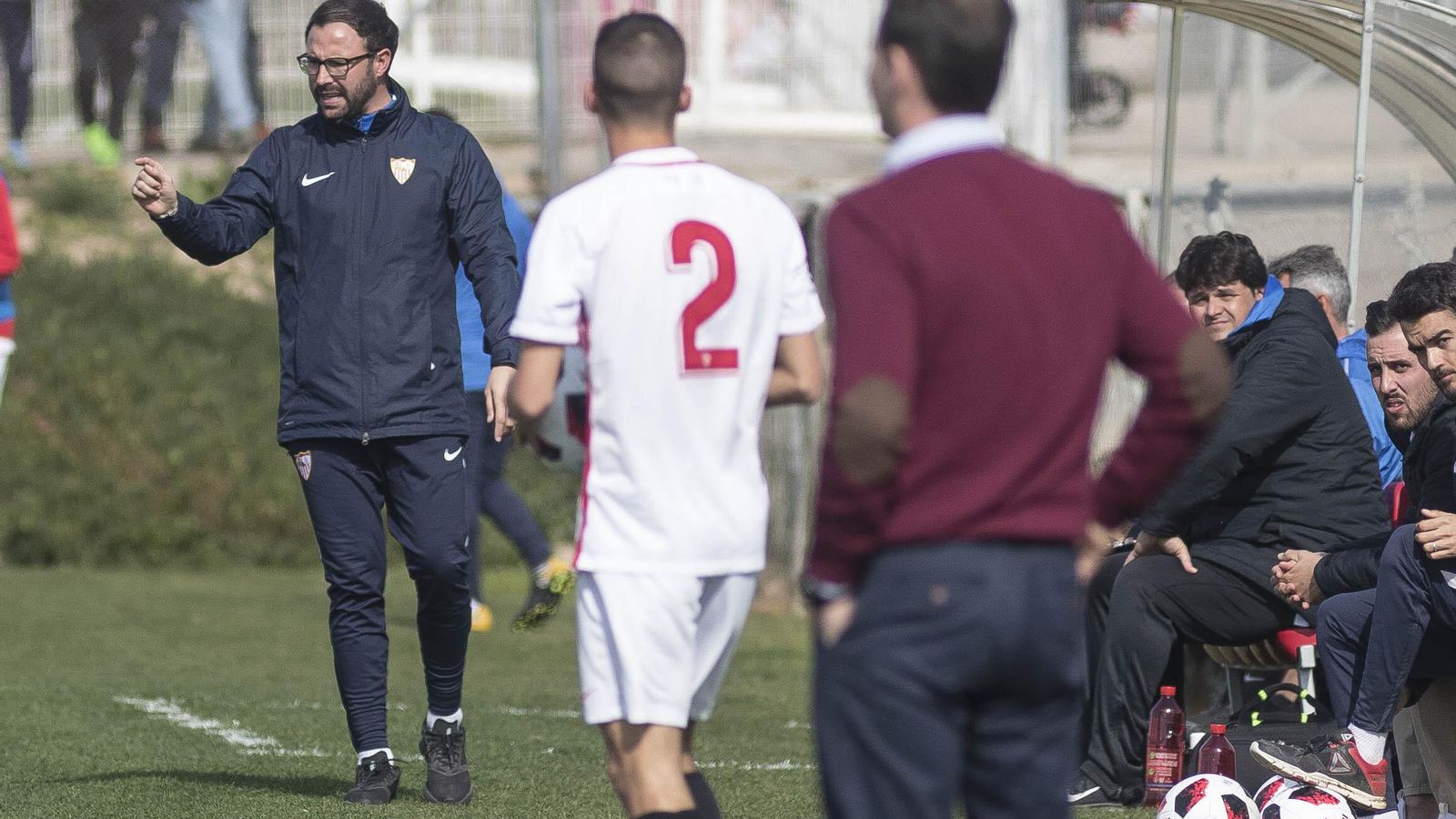 Lolo Rosano, entrenador del Sevilla C.