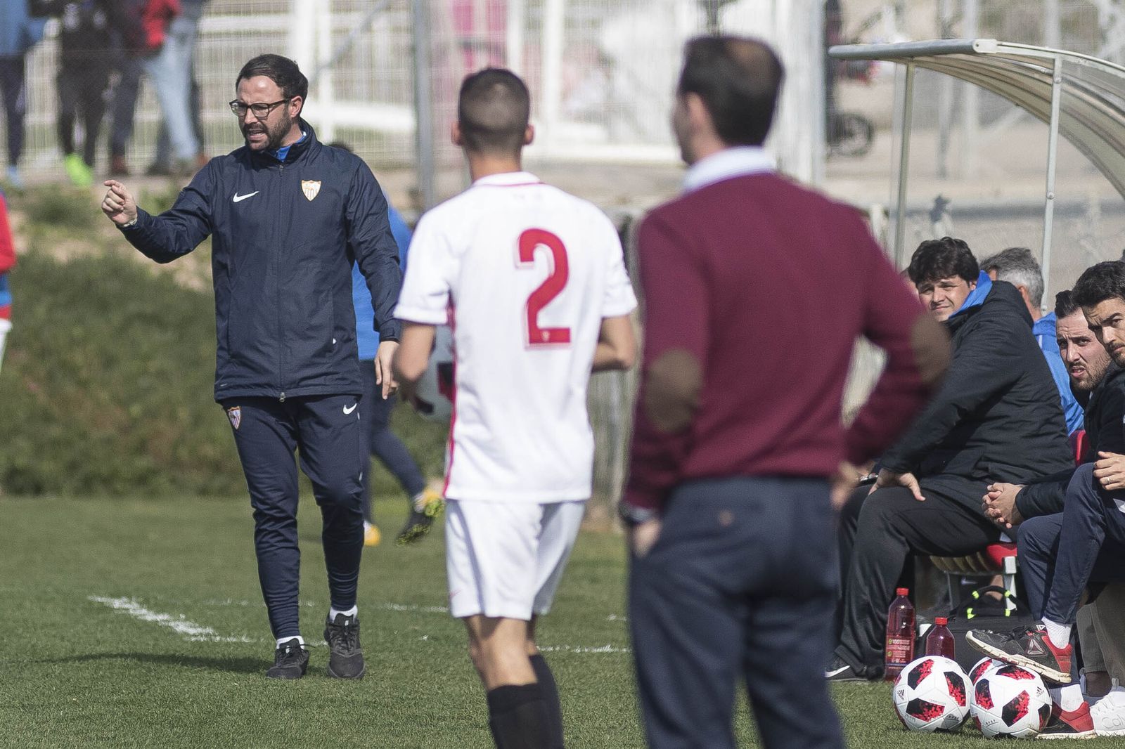 Lolo Rosano, entrenador del Sevilla C.