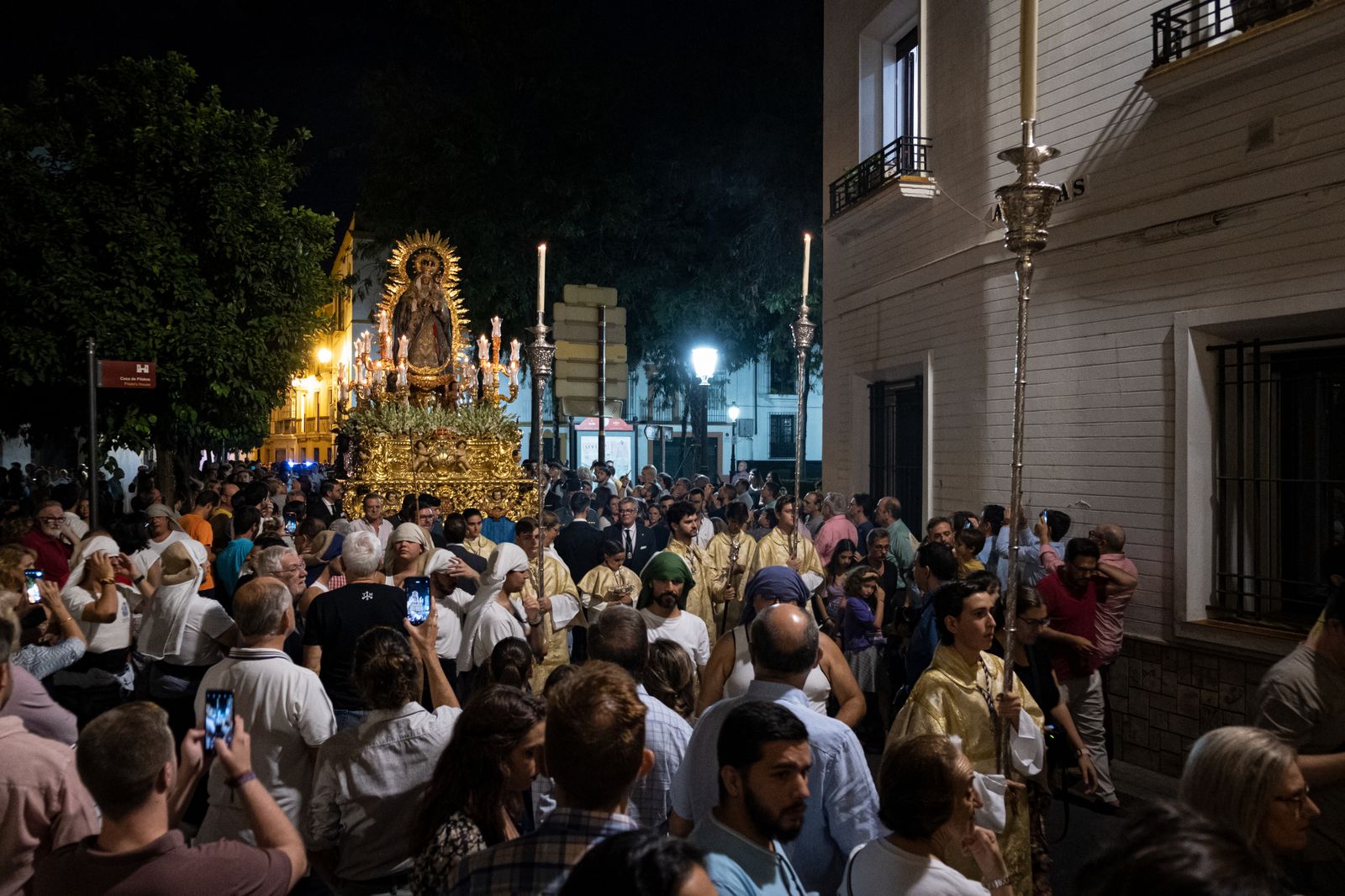 Las imágenes de la procesión de la Virgen de la Luz, en San Esteban