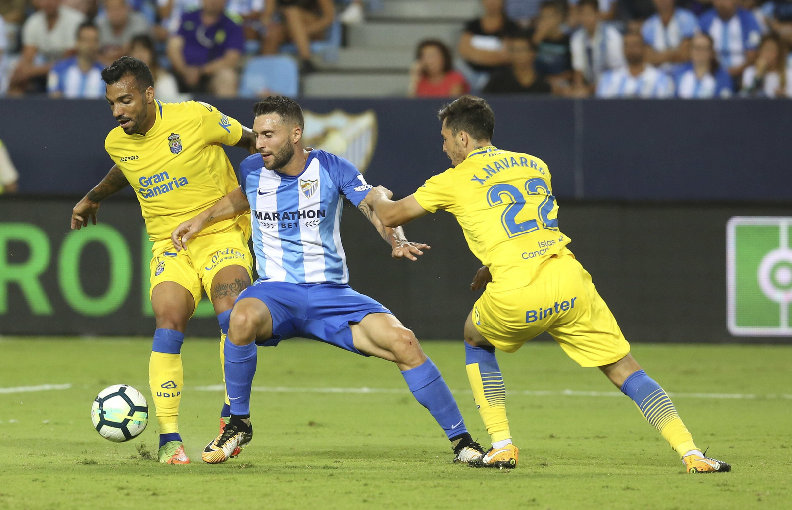 El Málaga CF-Las Palmas, en imágenes