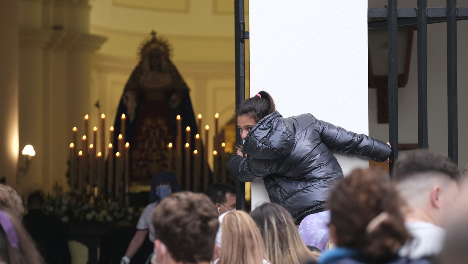 Procesión del Encuentro en Almería, en imágenes.