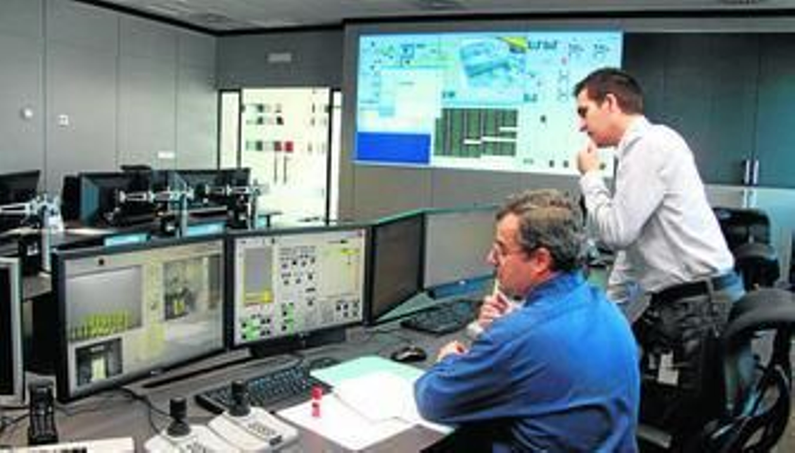 Sala de control en El Cabril, abierta en marzo del año 2011.