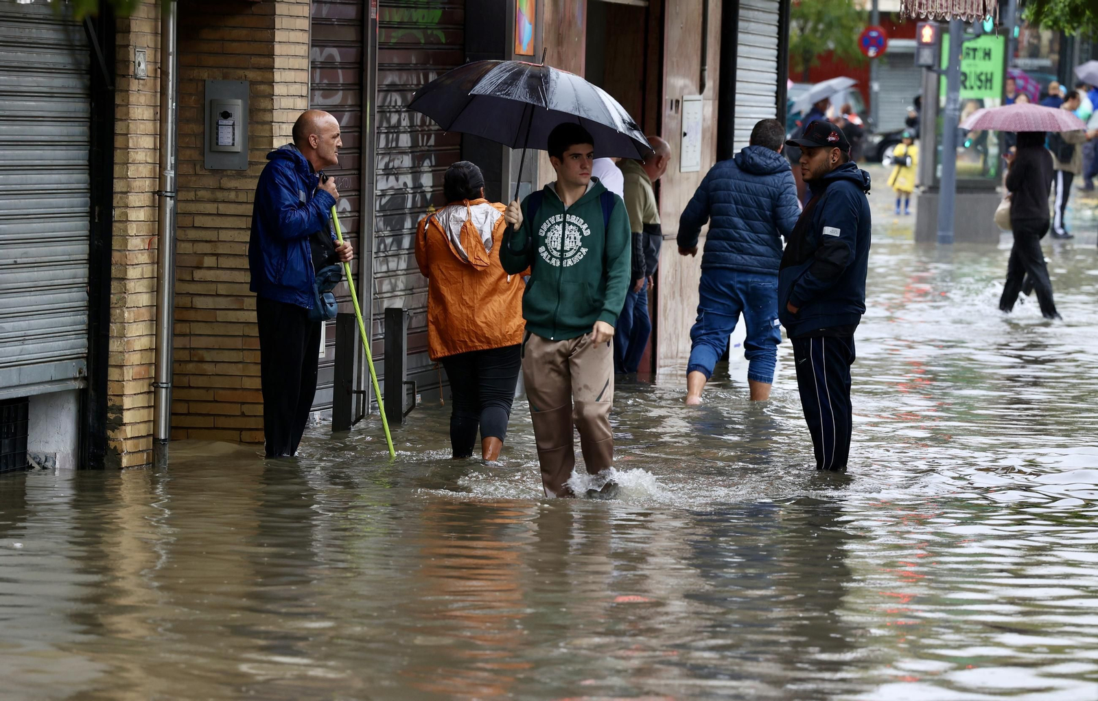Inundación en la Ronda del Tamarguillo