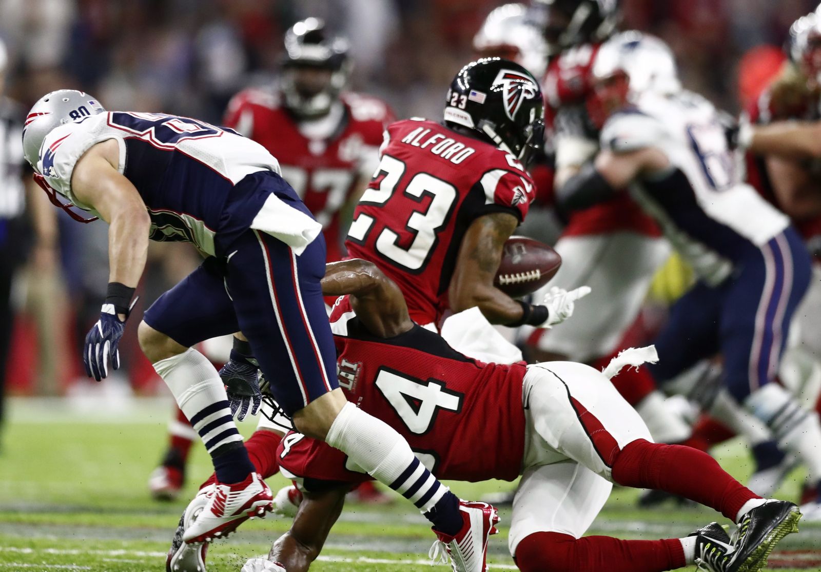 La final de la Super Bowl entre los Patriots y los Falcons