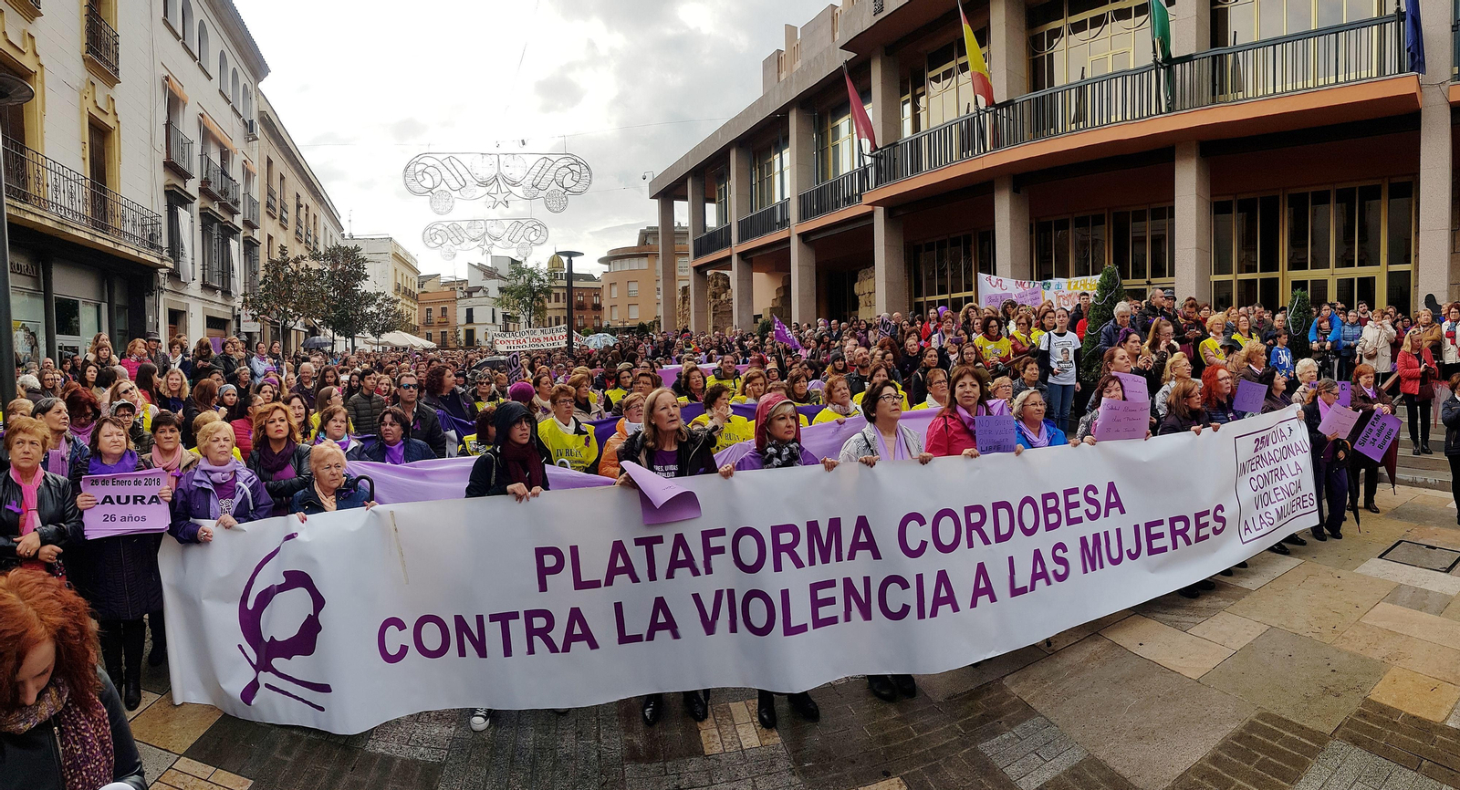 Las imágenes de la manifestación contra la violencia de género