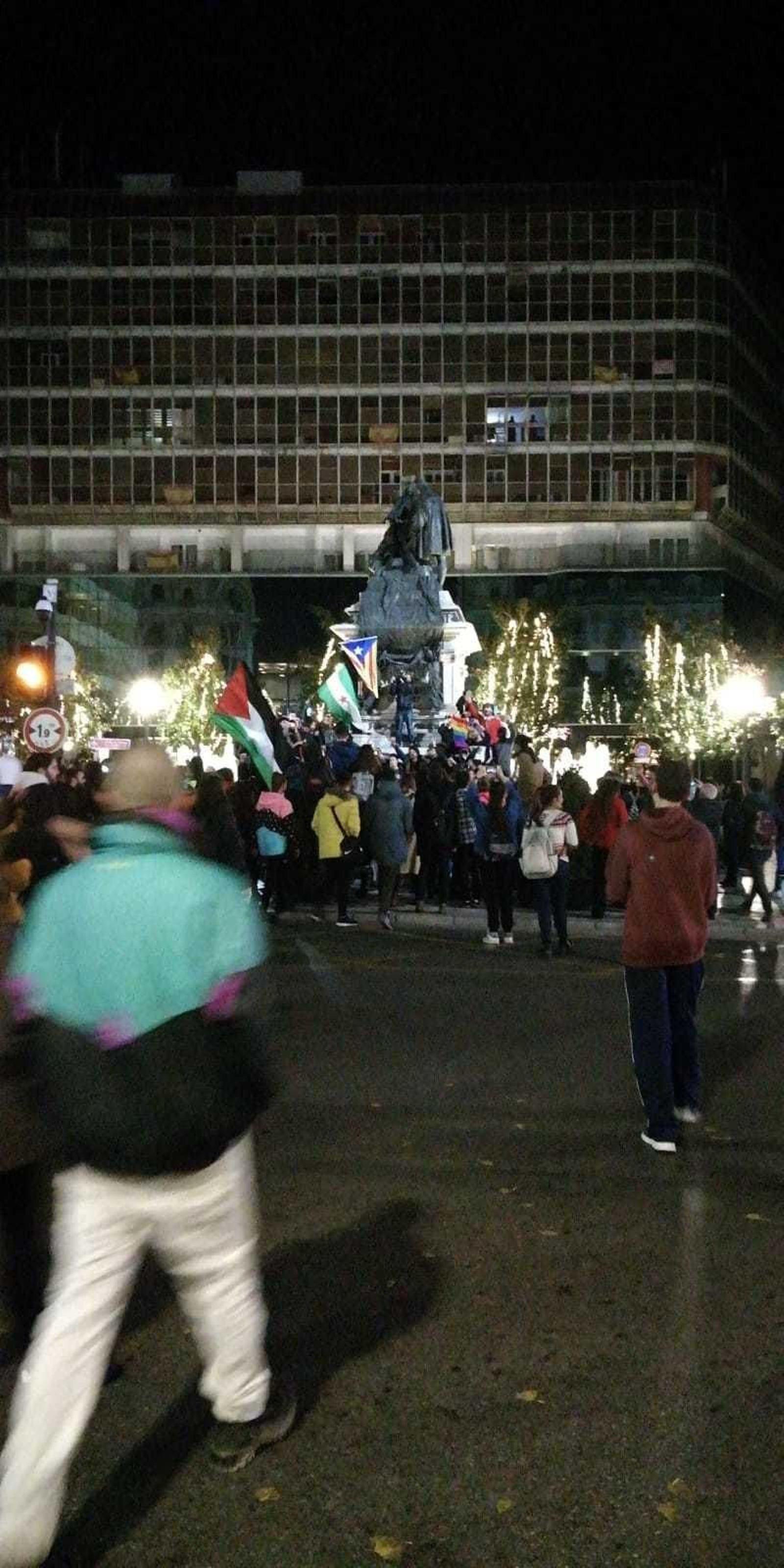 Las imágenes de la manifestación antifascista en Granada