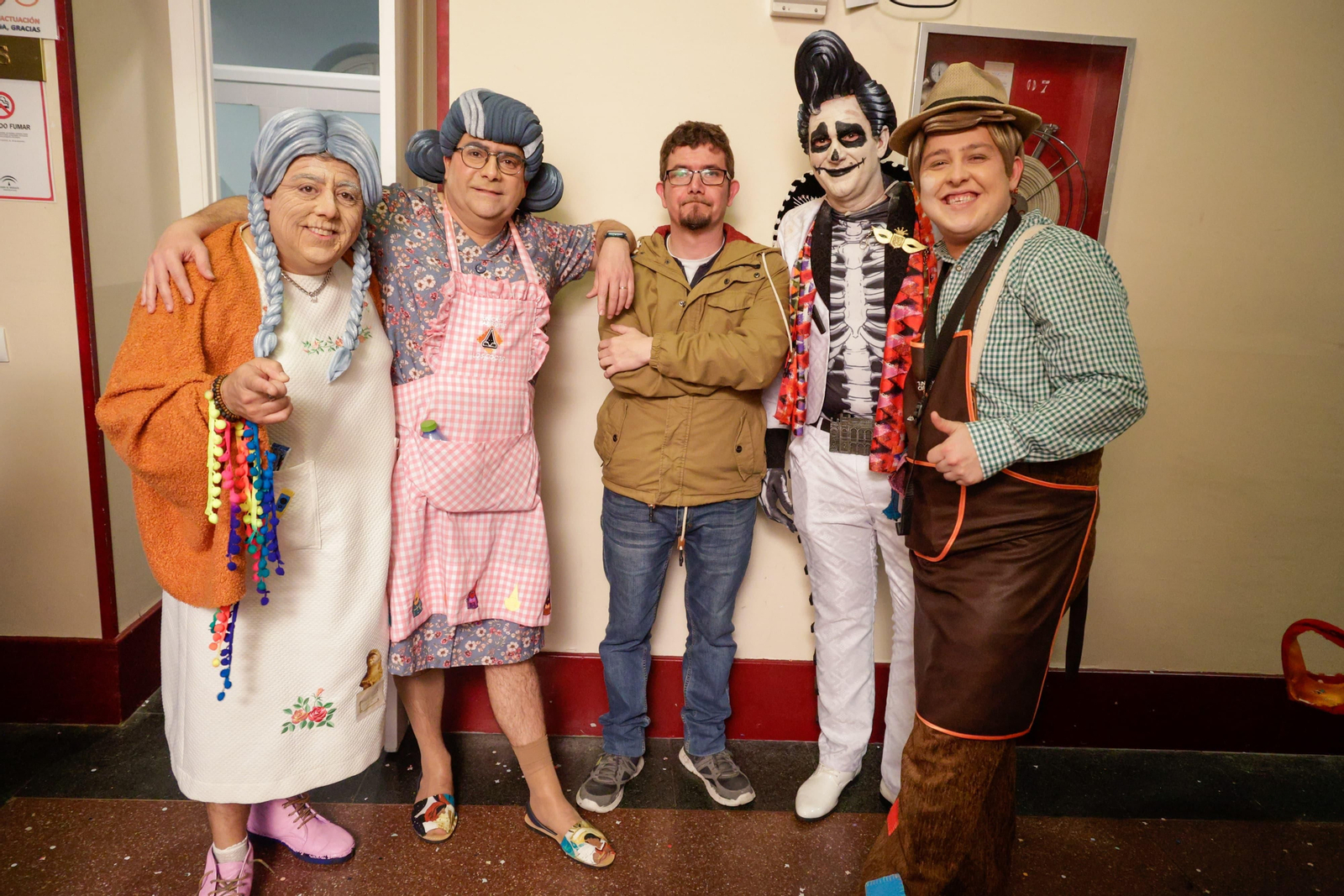 Ángel Piulestán, en el centro, junto a varios componentes de su cuarteto.