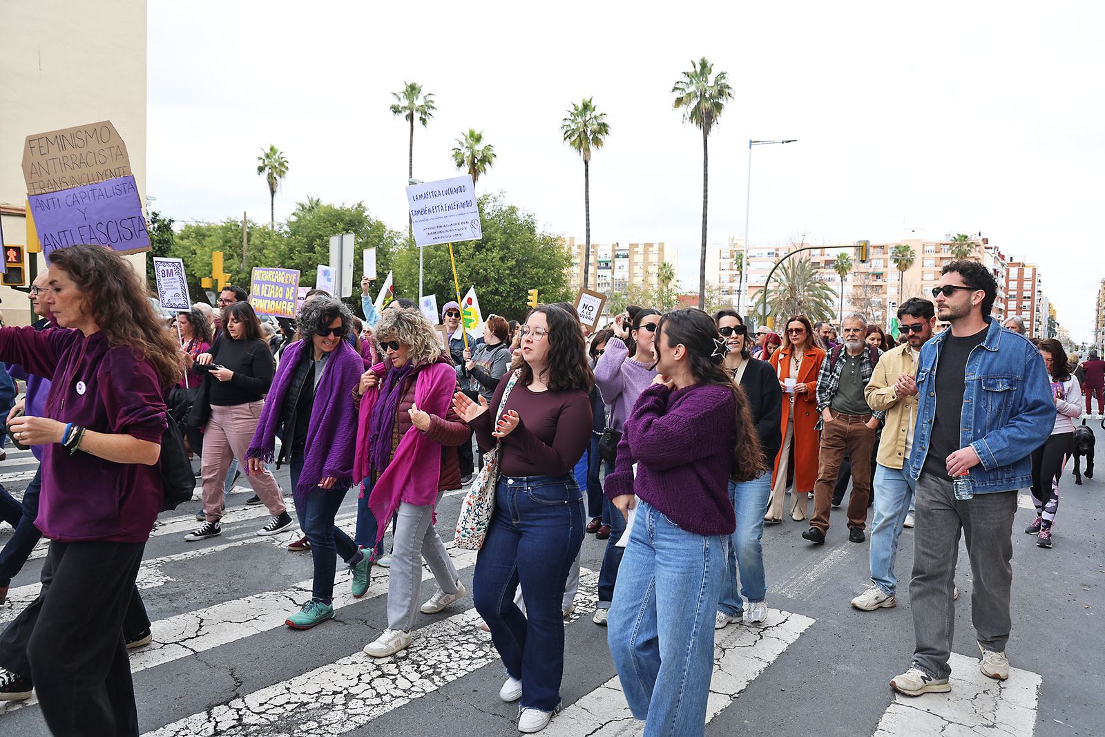 8M: Las fotografías de la manifestación del Día de la Mujer