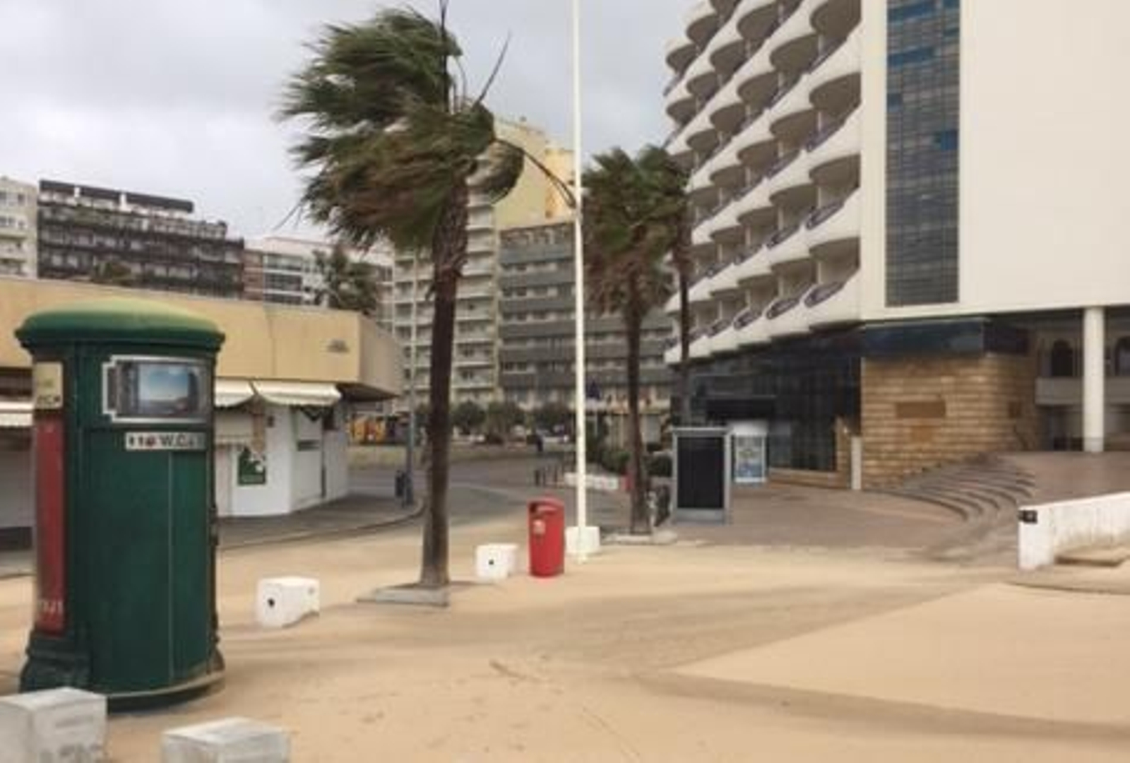 El temporal en Cádiz